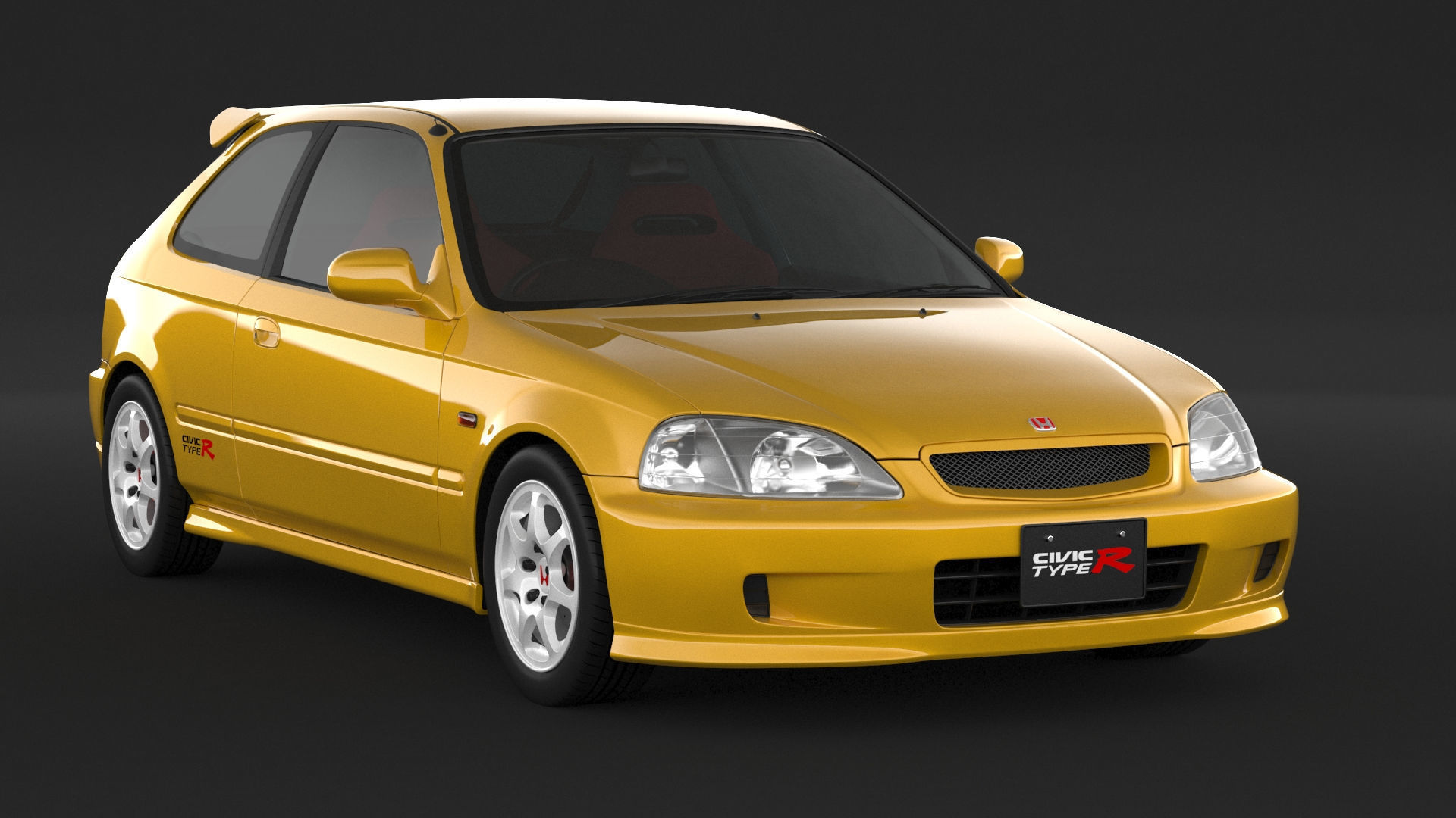 Honda Civic Type R 3D model_2