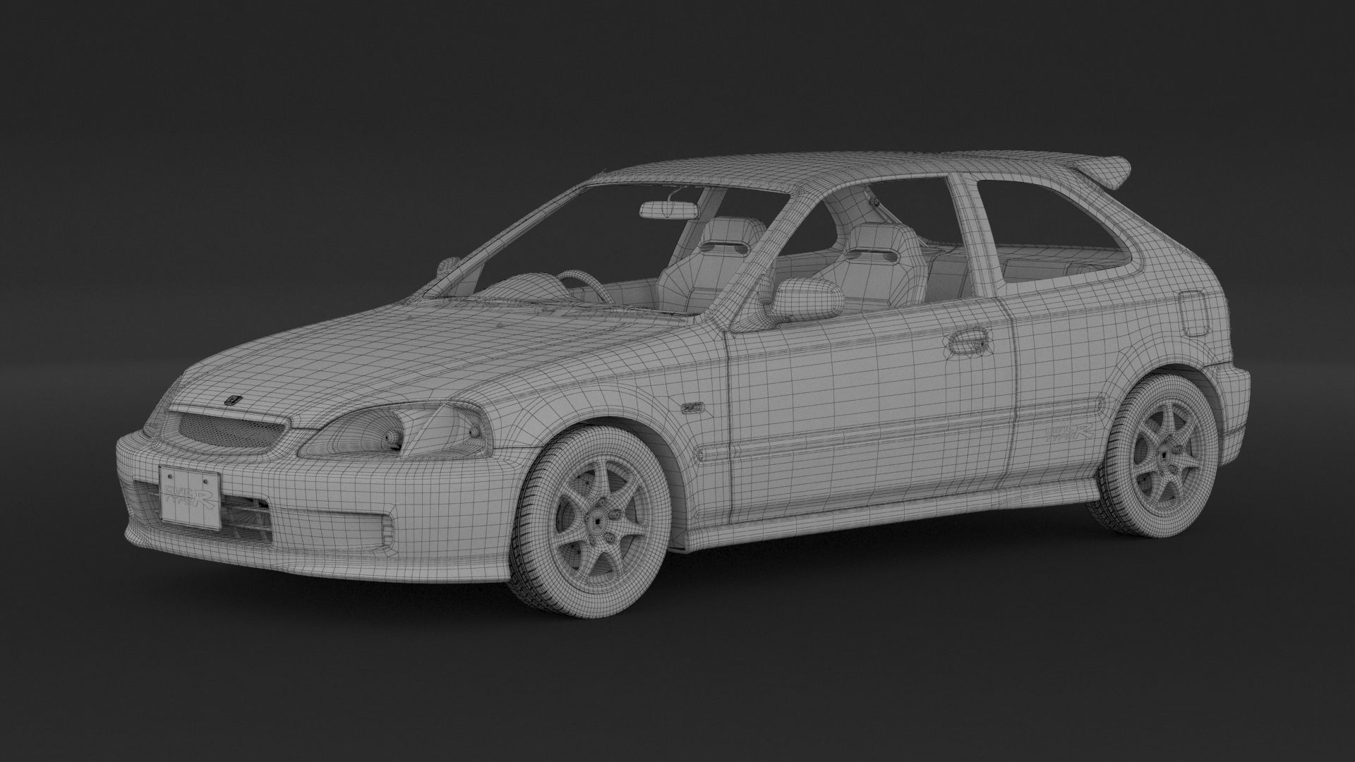 Honda Civic Type R 3D model_7