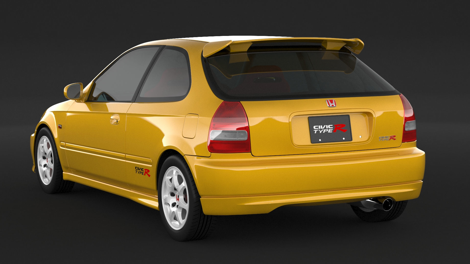Honda Civic Type R 3D model_3