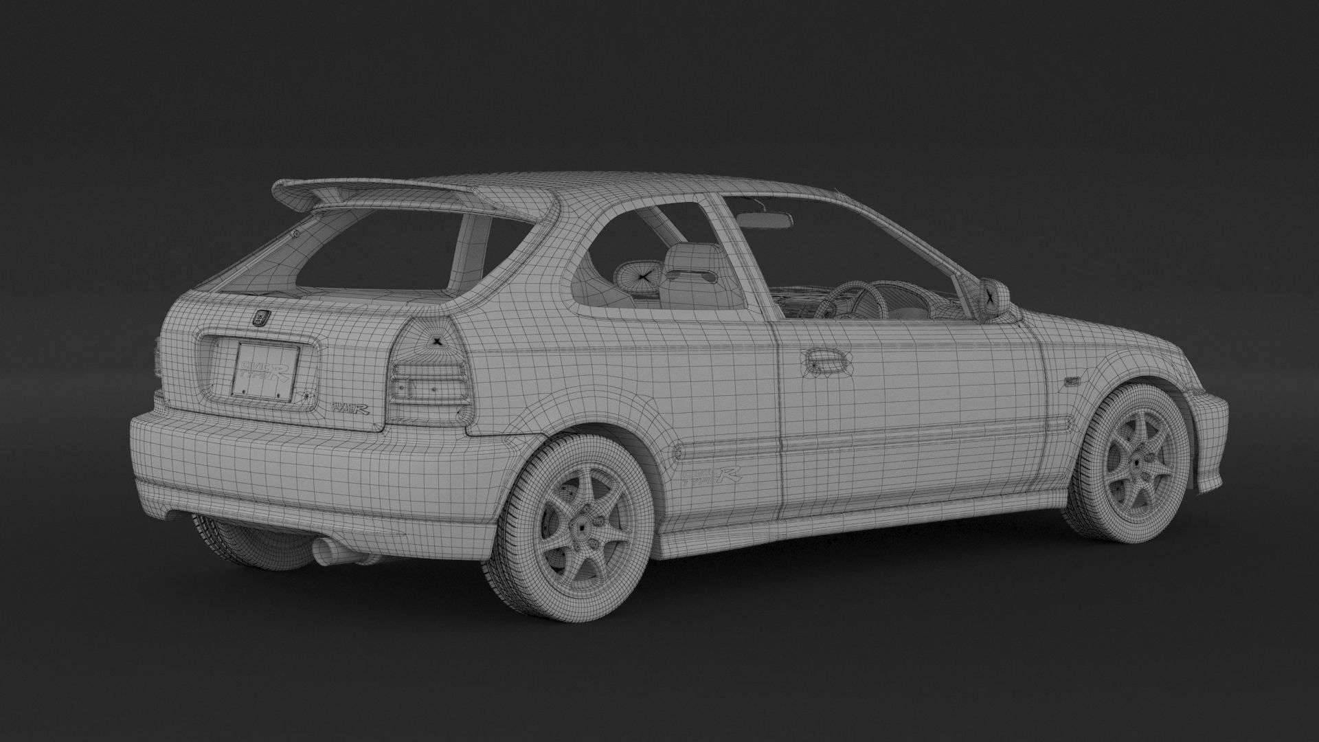 Honda Civic Type R 3D model_8