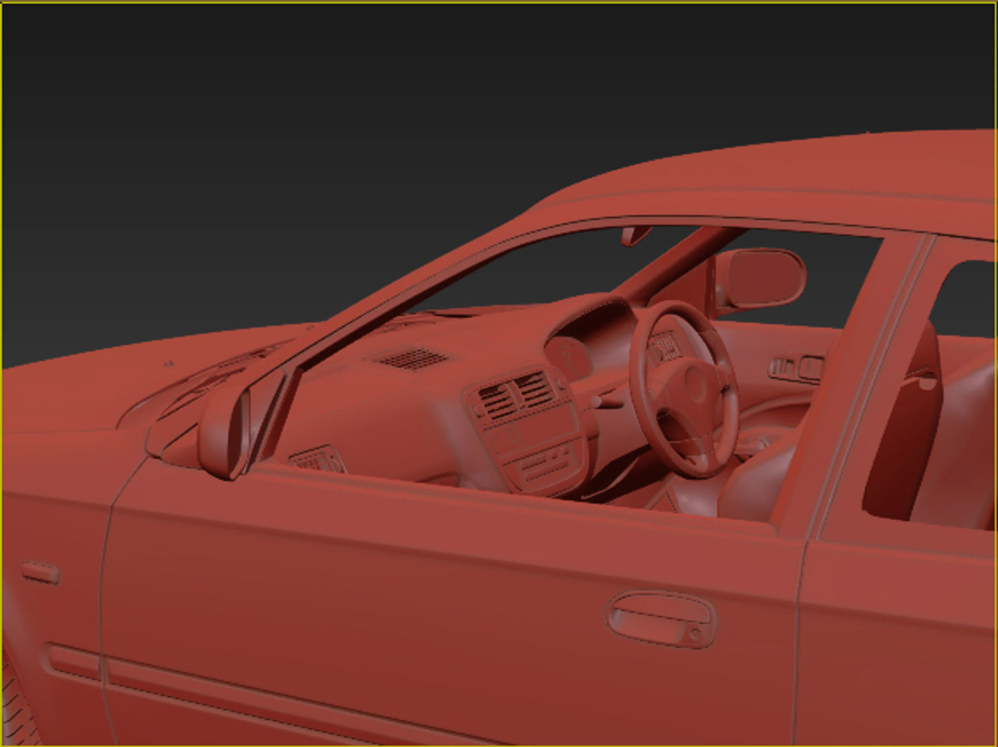 Honda Civic Type R 3D model_10