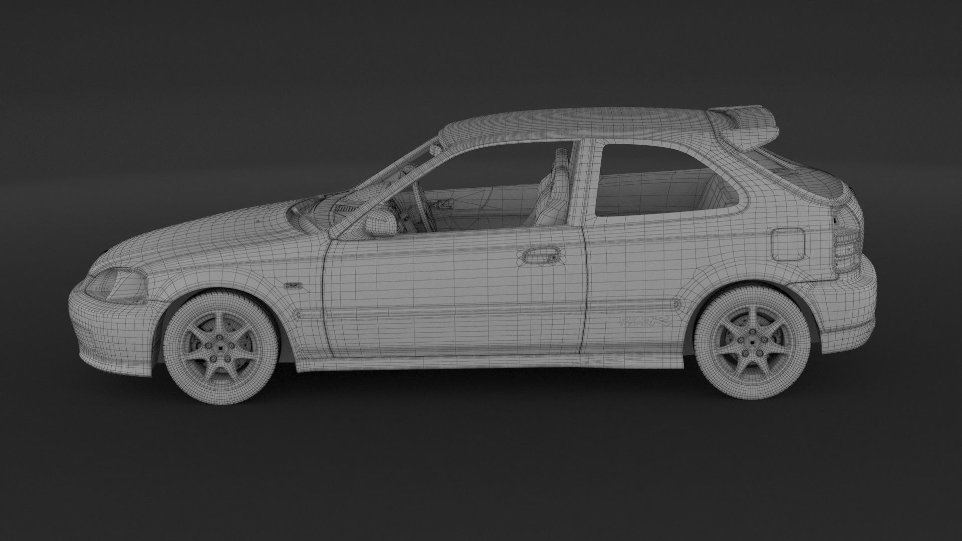 Honda Civic Type R 3D model_9