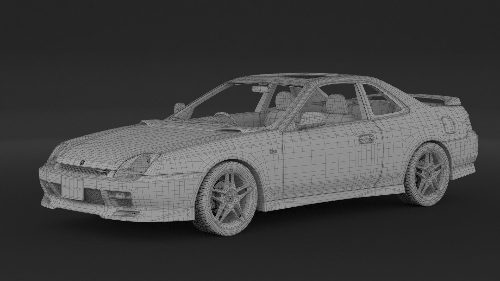 Honda Prelude 3D model_7