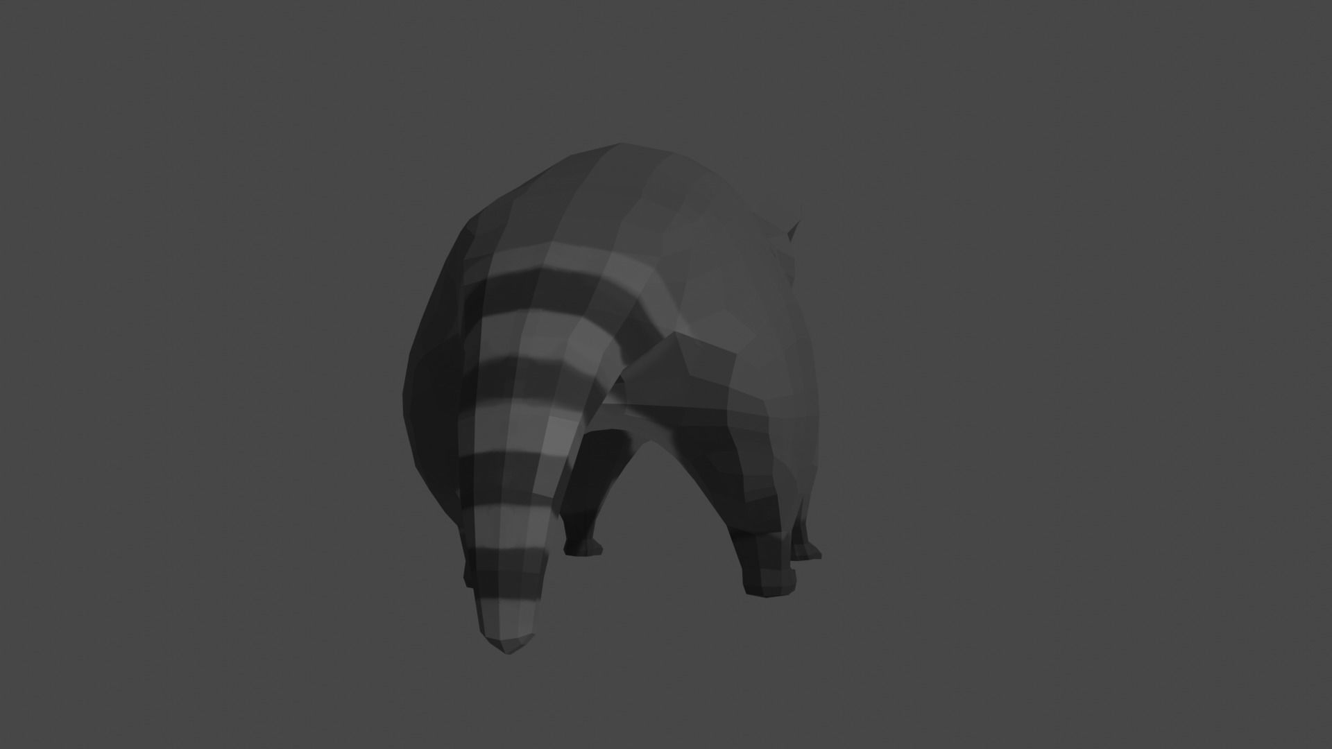 LowPoly Raccoon Low-poly 3D model_18