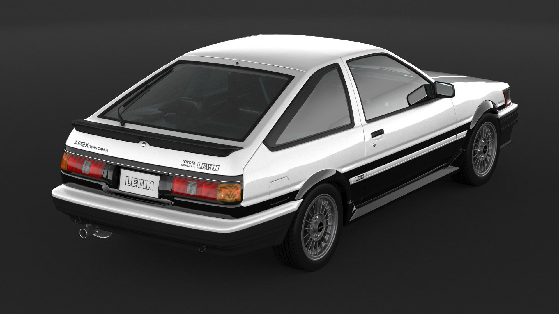Toyota Corolla AE86 Levin 3D model_6
