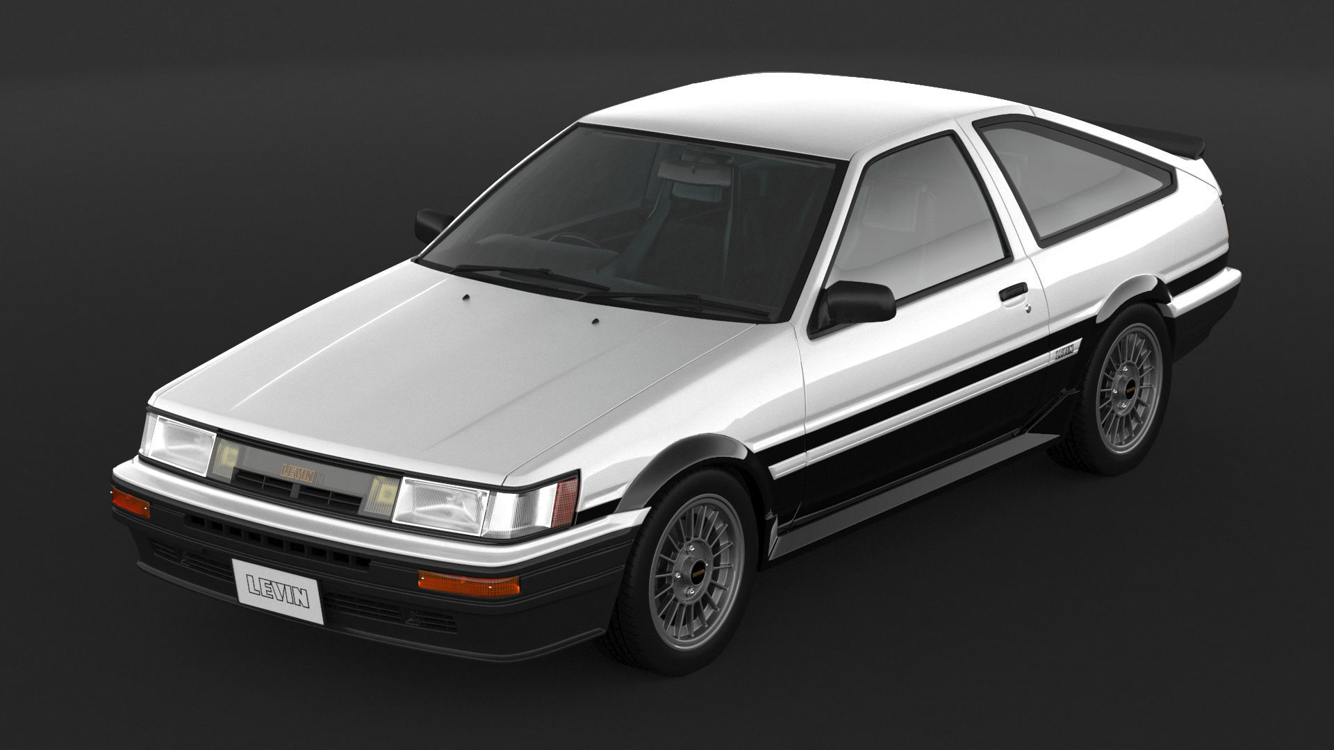 Toyota Corolla AE86 Levin 3D model_5
