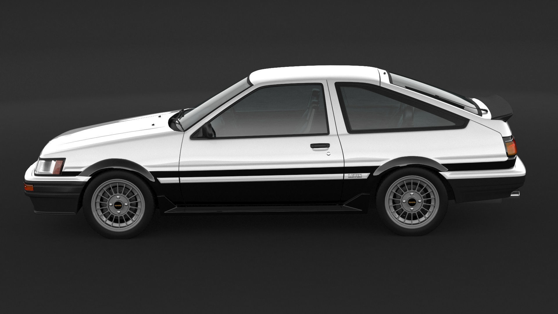 Toyota Corolla AE86 Levin 3D model_4