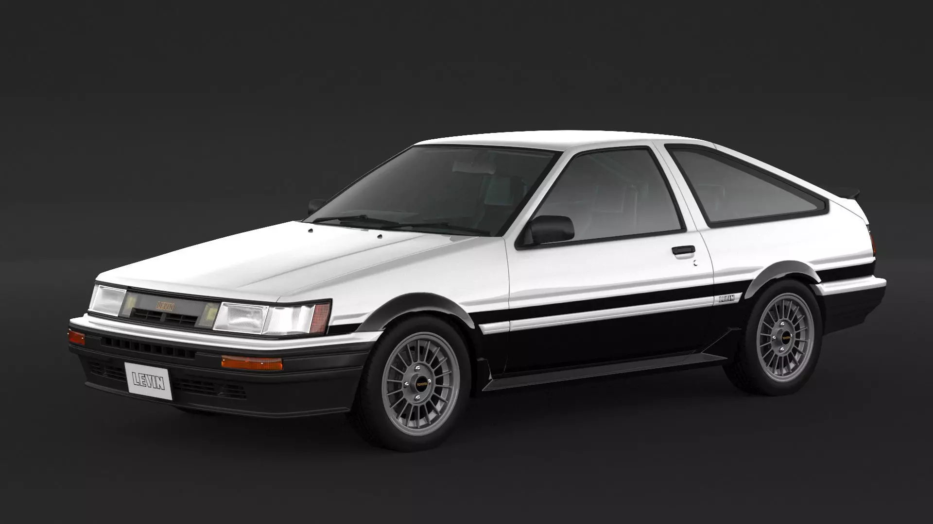 Toyota Corolla AE86 Levin 3D model_0