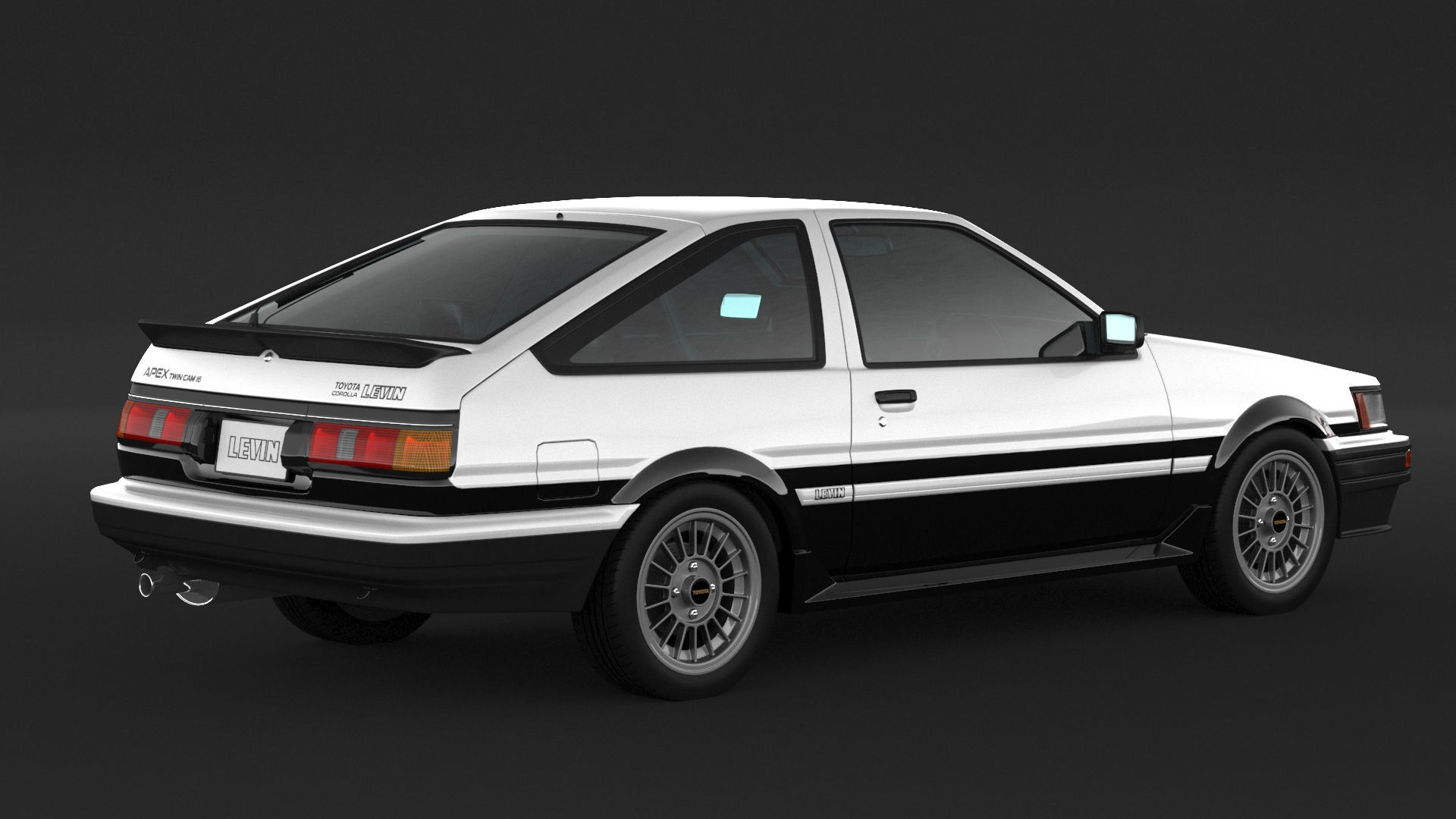 Toyota Corolla AE86 Levin 3D model_1