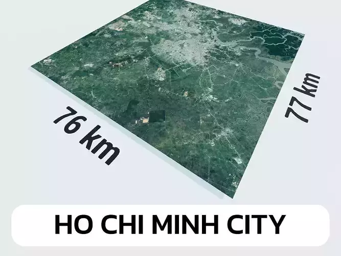 Ho Chi Minh City Vietnam City Landscape 3D Model