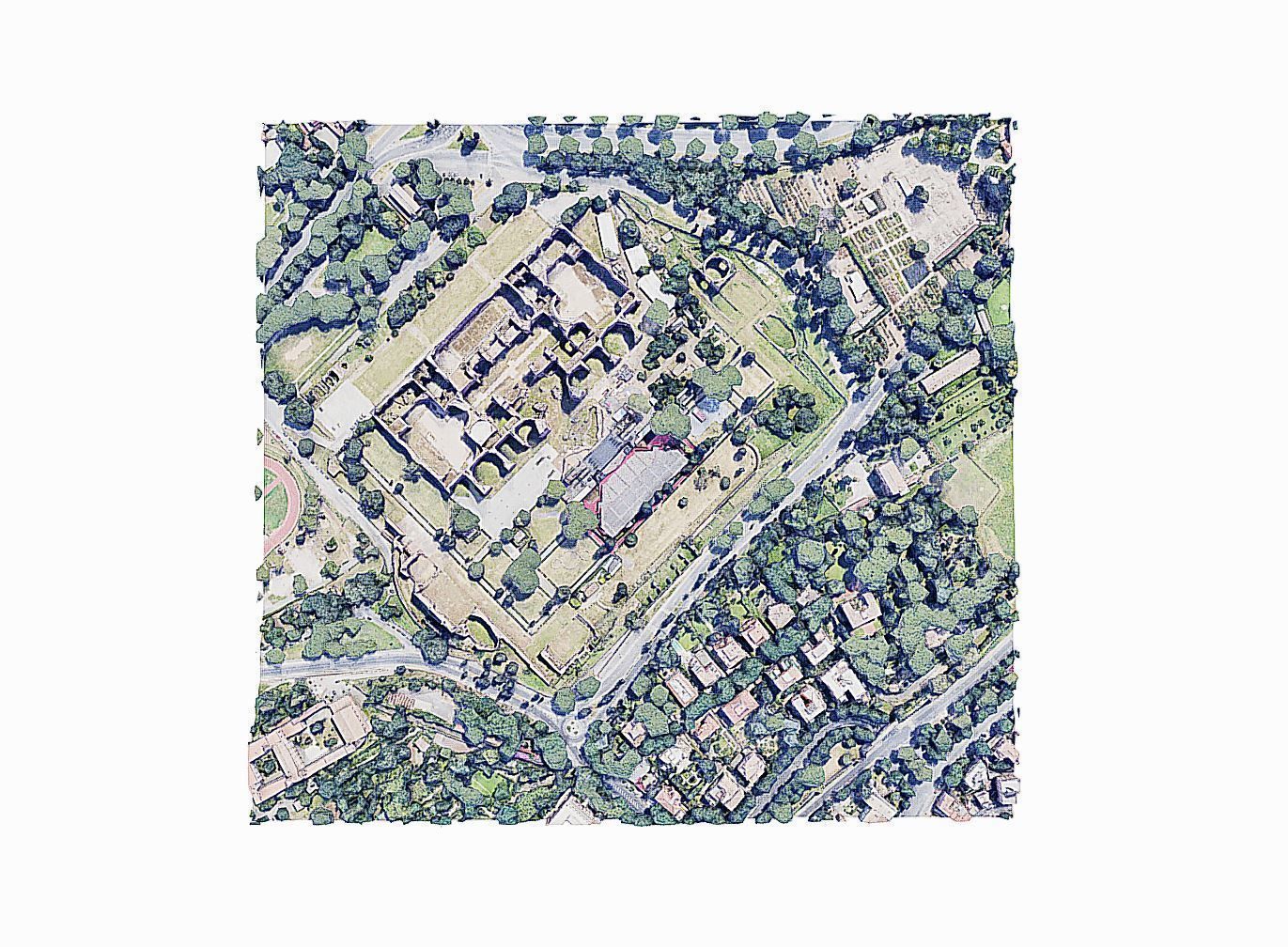 Baths of Caracalla Low-poly 3D model_4