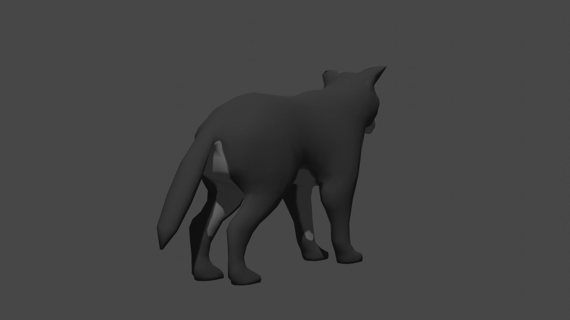 LowPoly Wolf Low-poly 3D model_16
