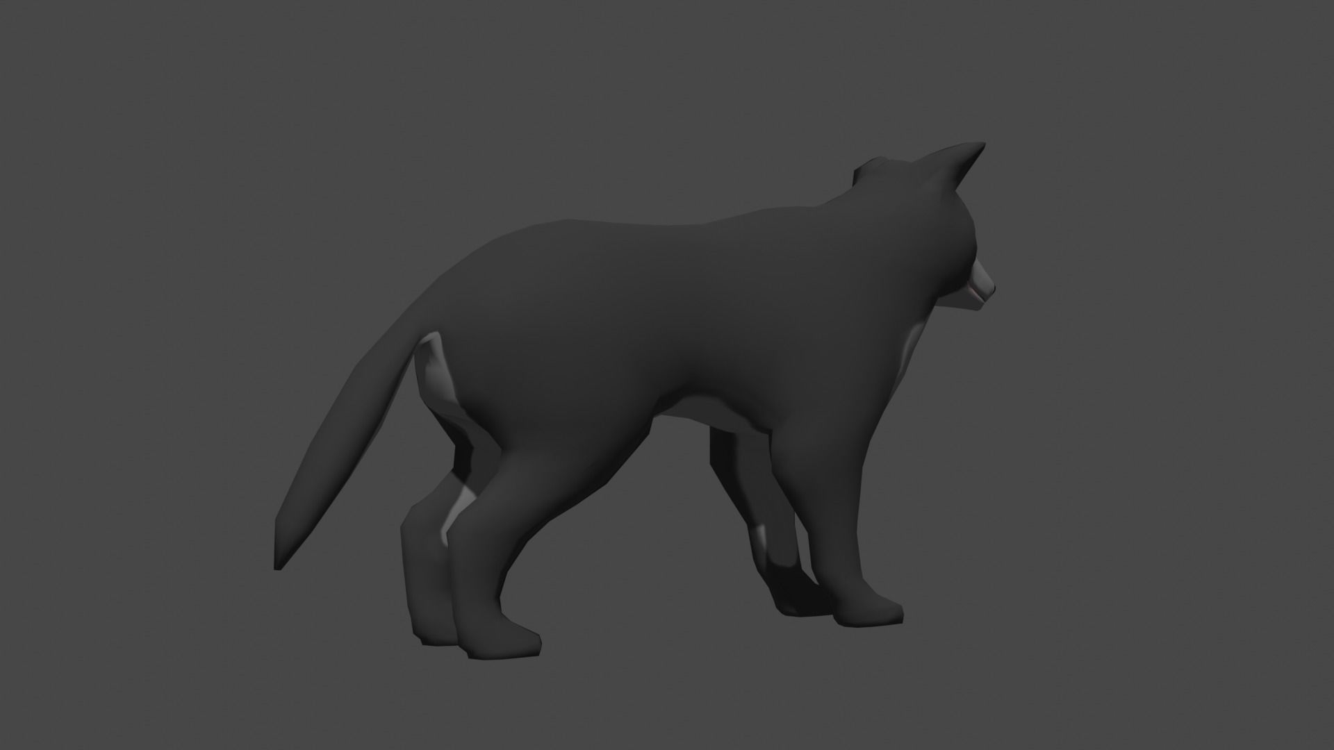 LowPoly Wolf Low-poly 3D model_15
