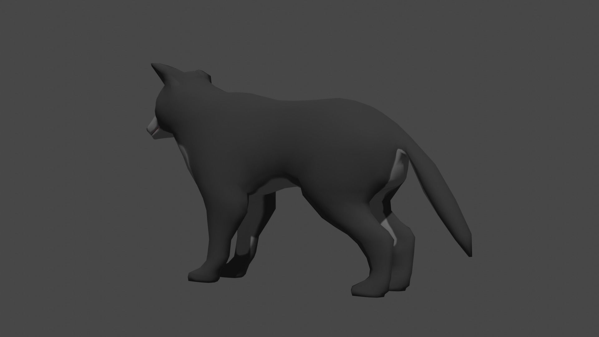 LowPoly Wolf Low-poly 3D model_20