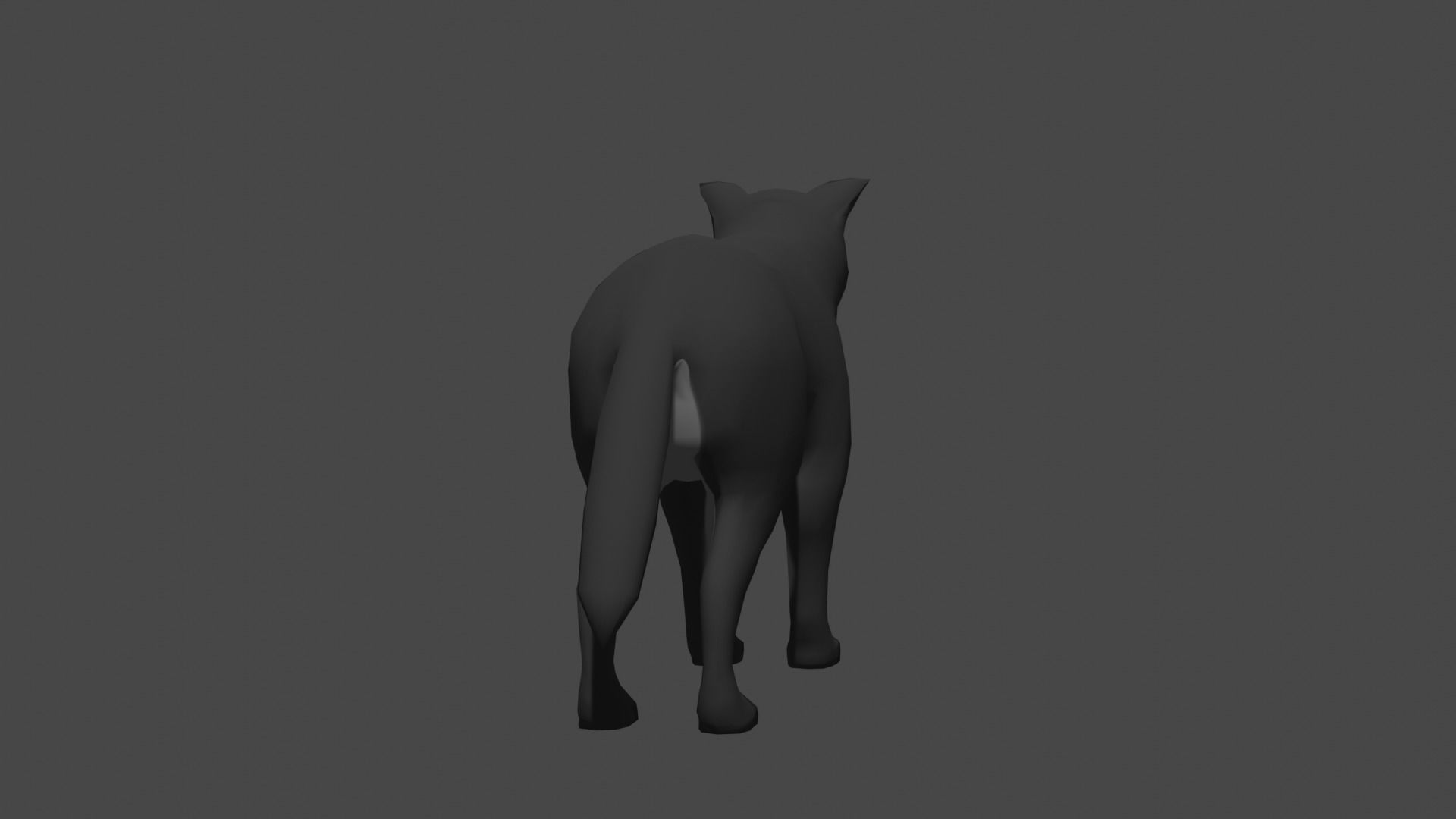 LowPoly Wolf Low-poly 3D model_17