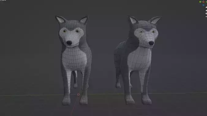 LowPoly Wolf