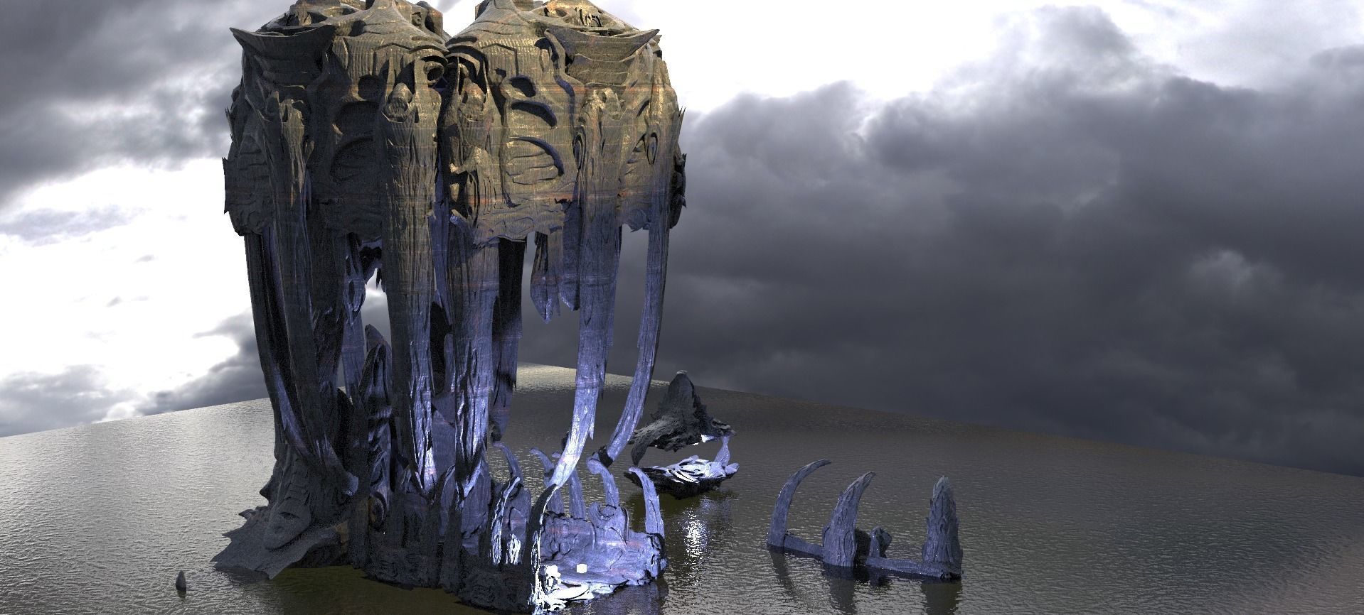 Wraith Hive Monarch Claws Kitbash 1 3D model_1