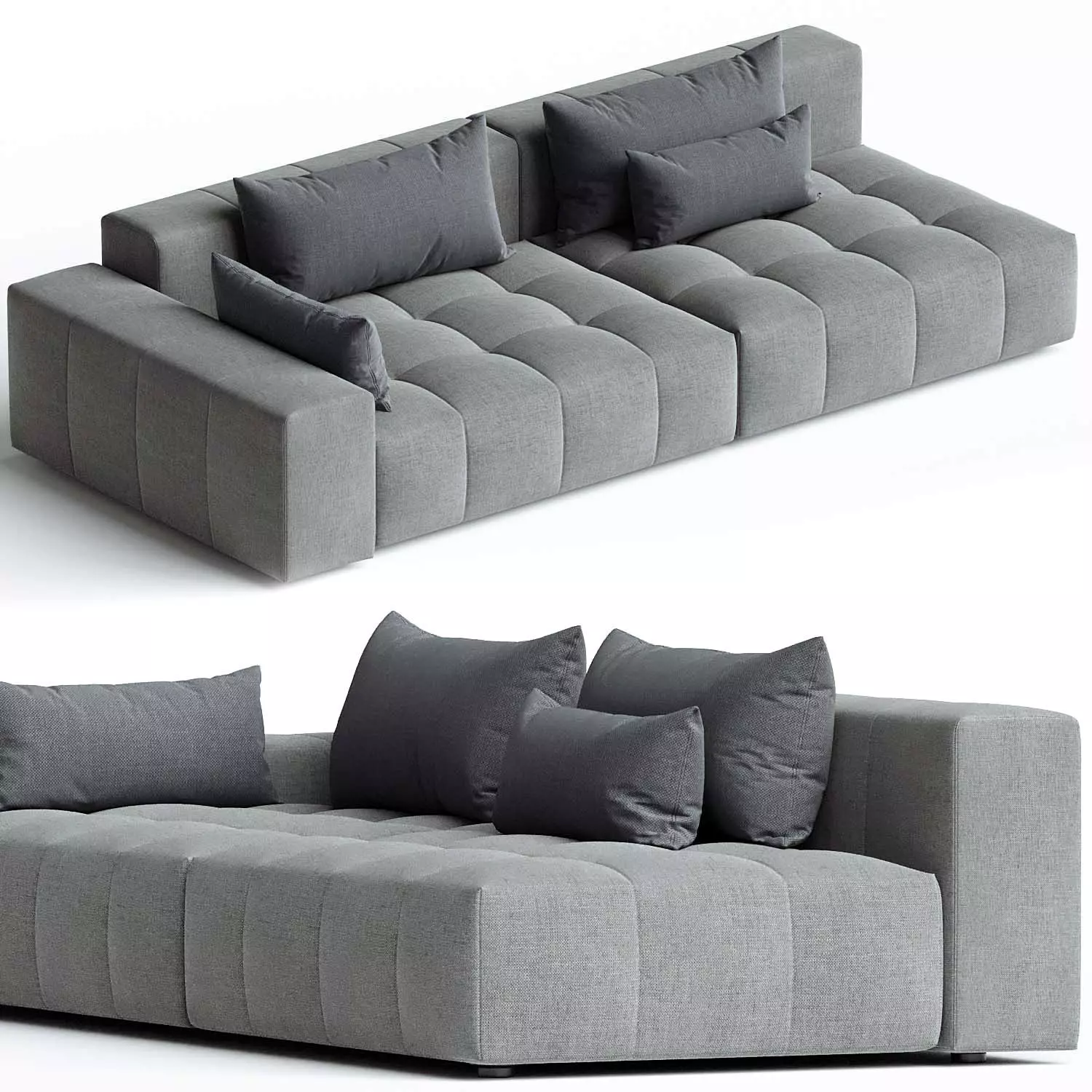 Bubble Soft 270x120cm modular sofa 3D model_0