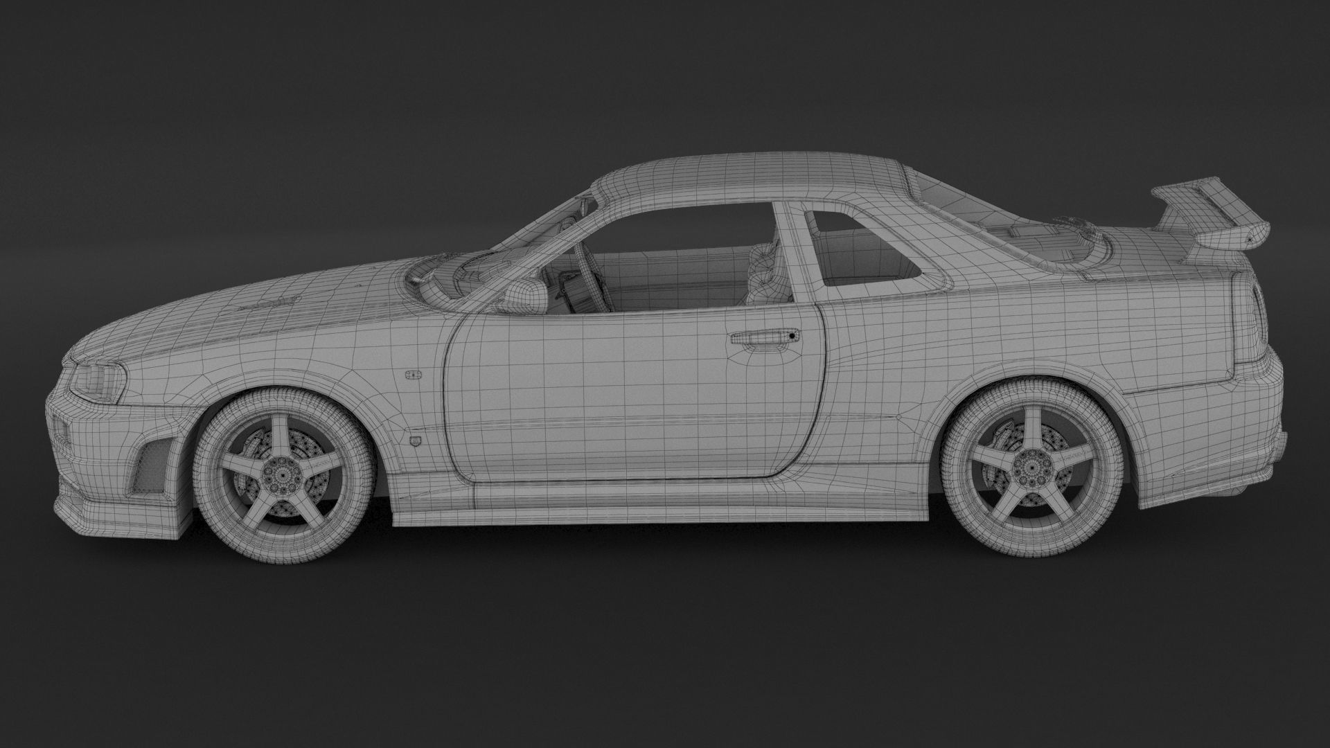 Nissan Skyline GT-R R34 S-Tune 3D model_9