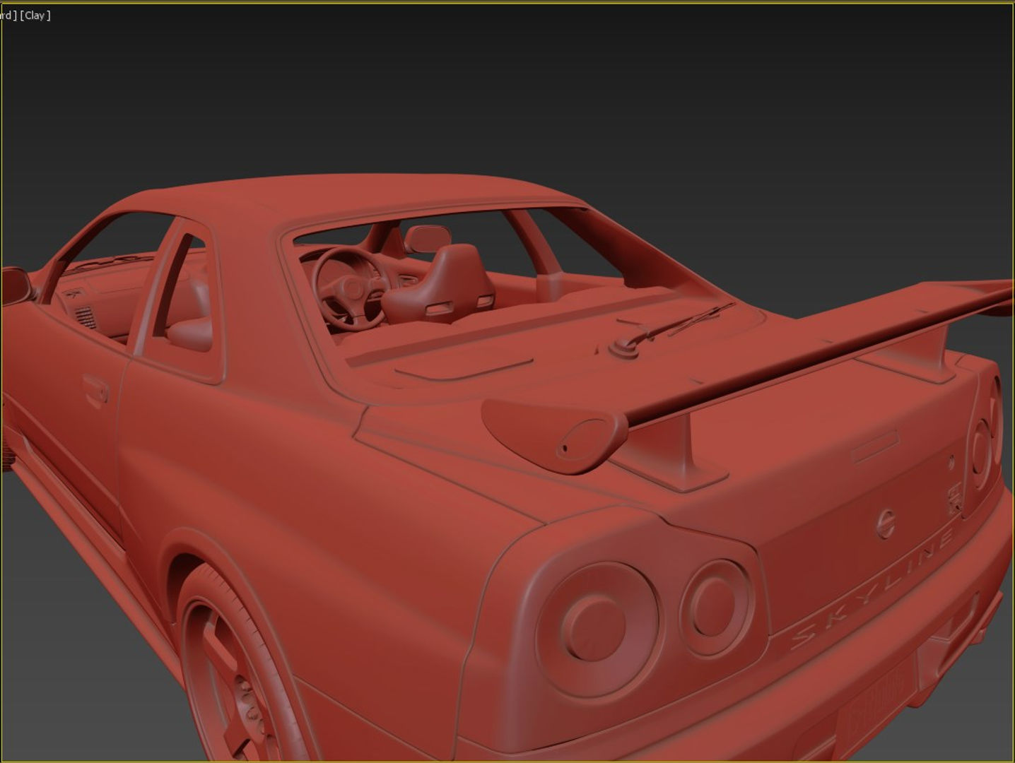 Nissan Skyline GT-R R34 S-Tune 3D model_14