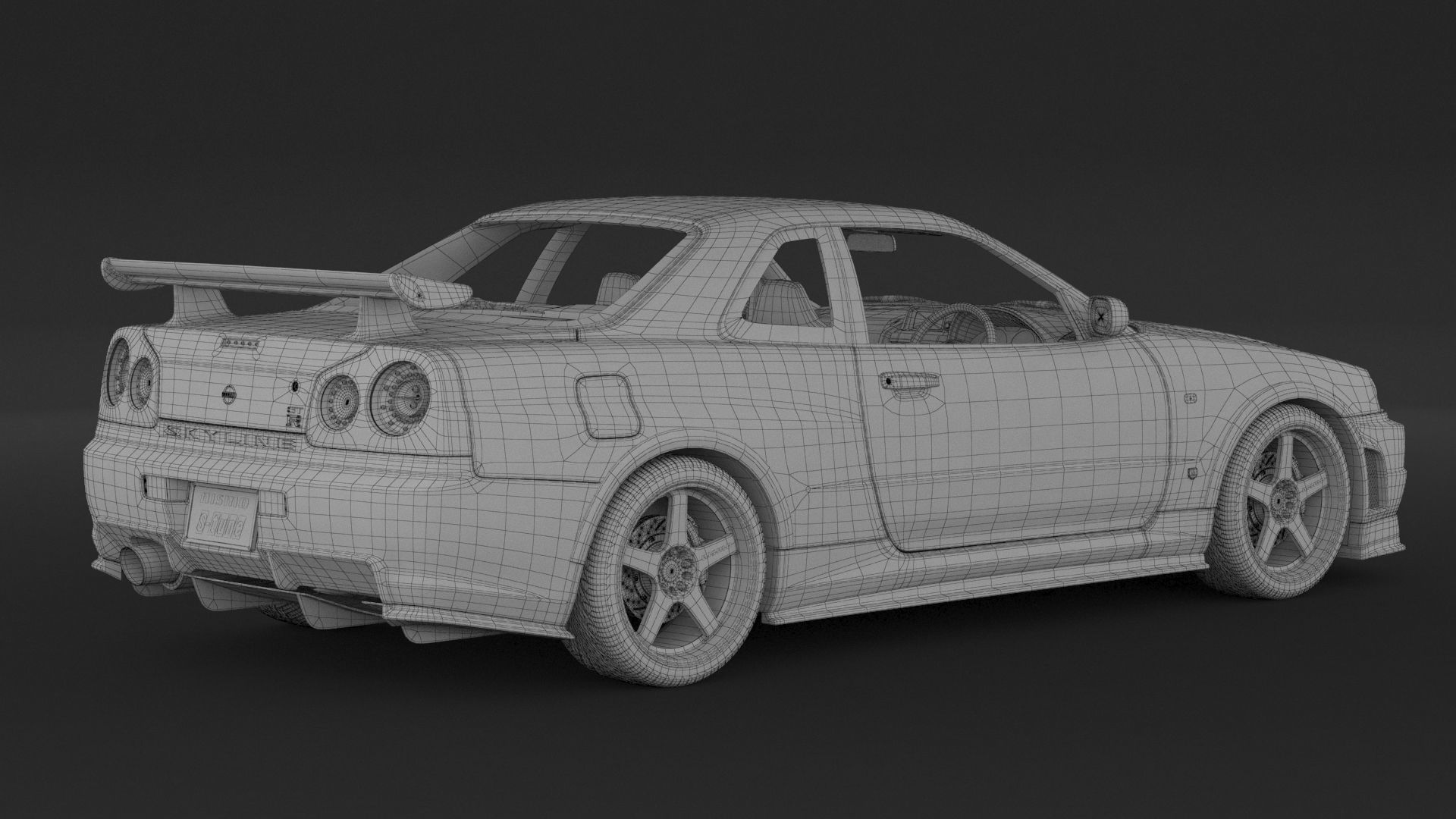 Nissan Skyline GT-R R34 S-Tune 3D model_8