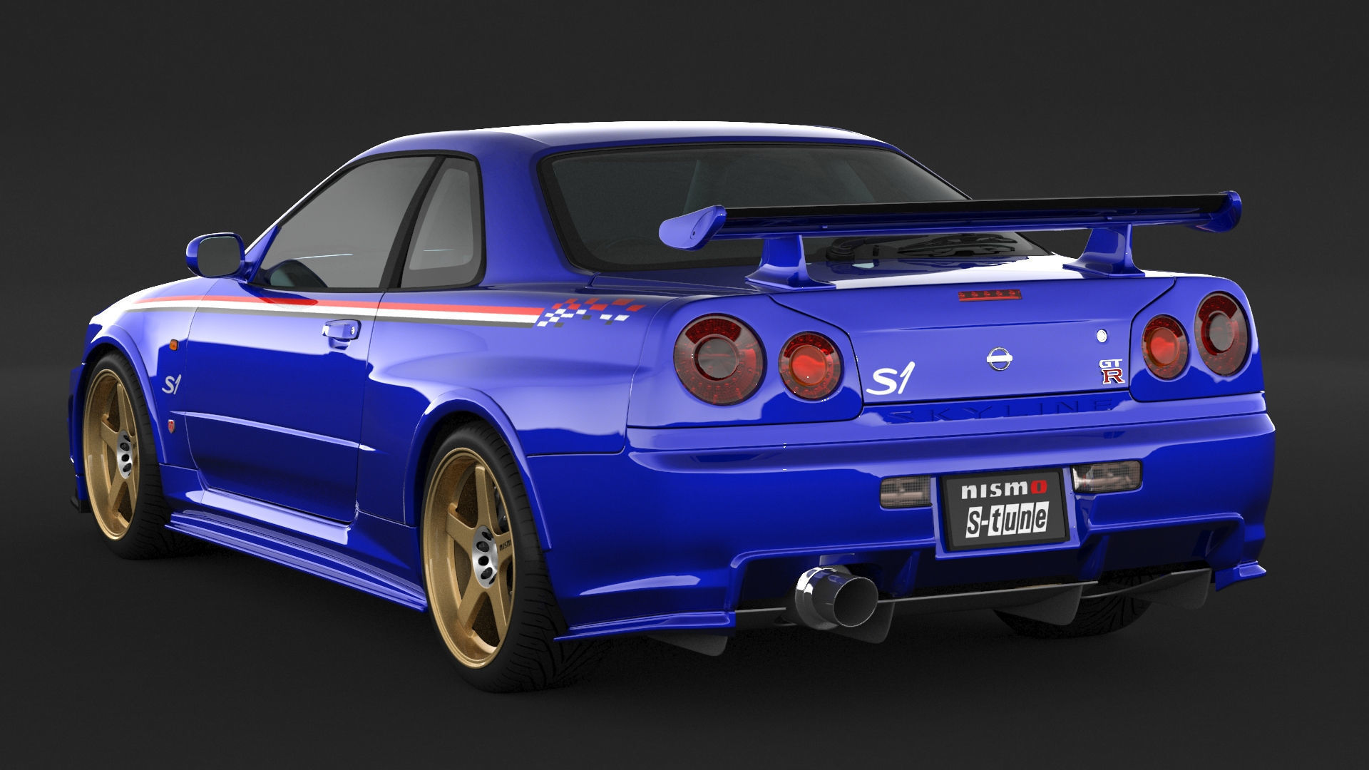 Nissan Skyline GT-R R34 S-Tune 3D model_3