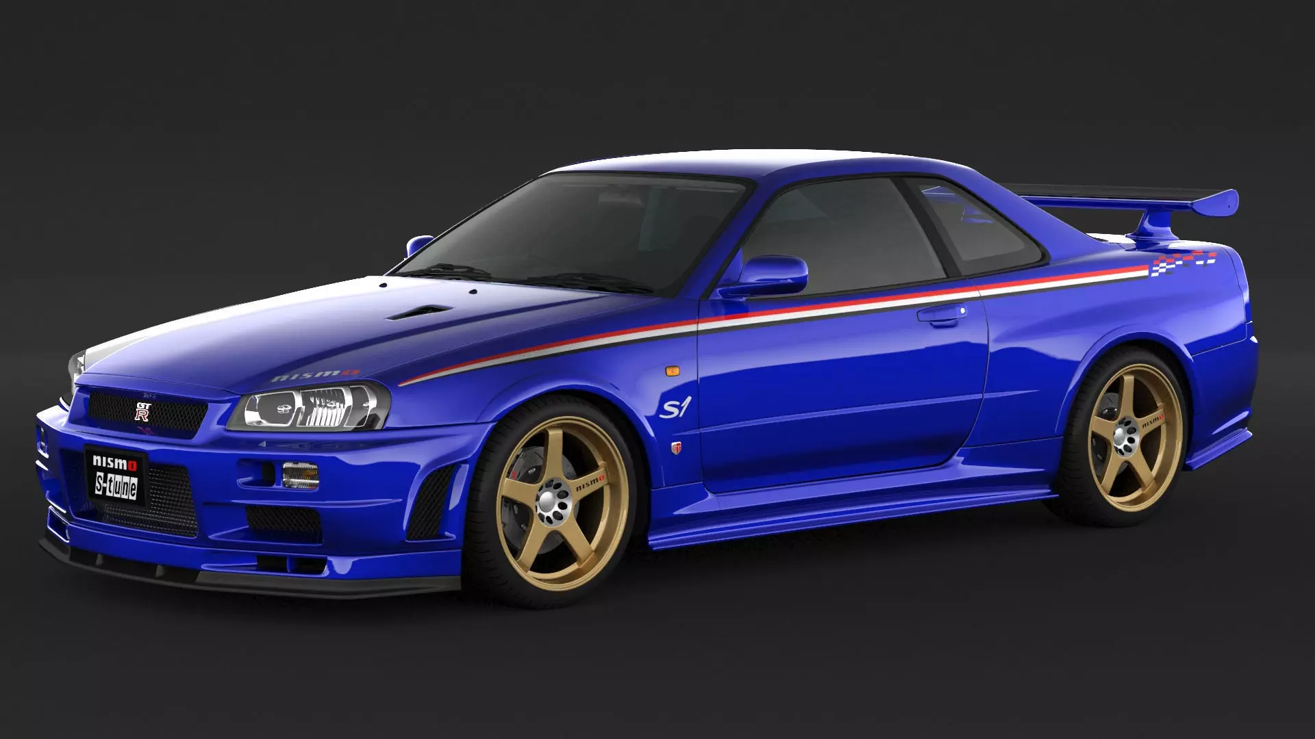 Nissan Skyline GT-R R34 S-Tune 3D model_0