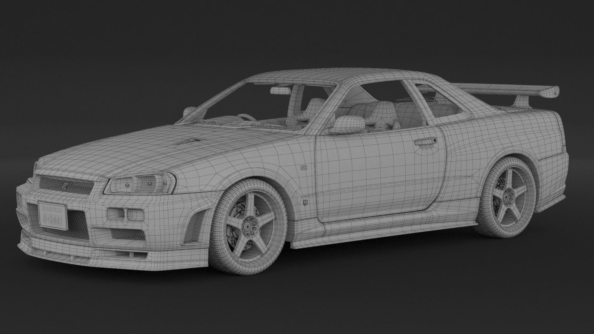 Nissan Skyline GT-R R34 S-Tune 3D model_7