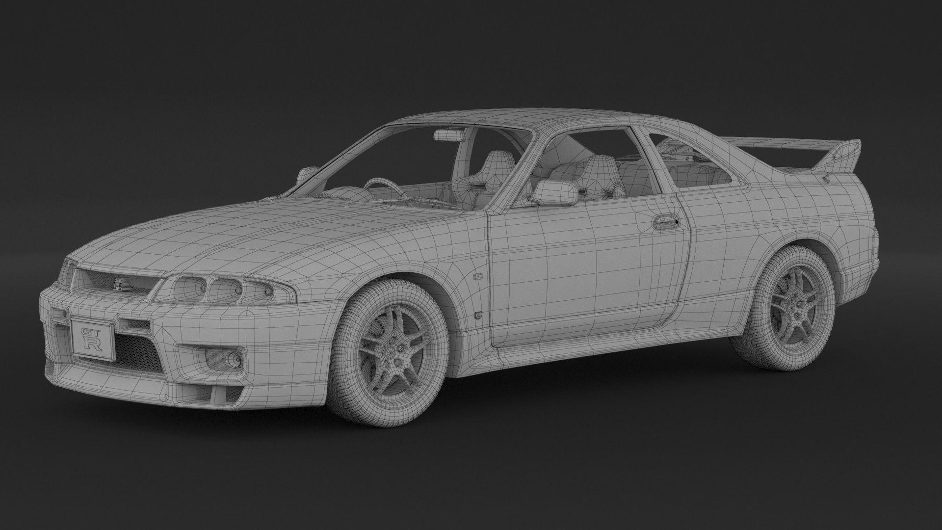 Nissan Skyline GT-R R33 3D model_7