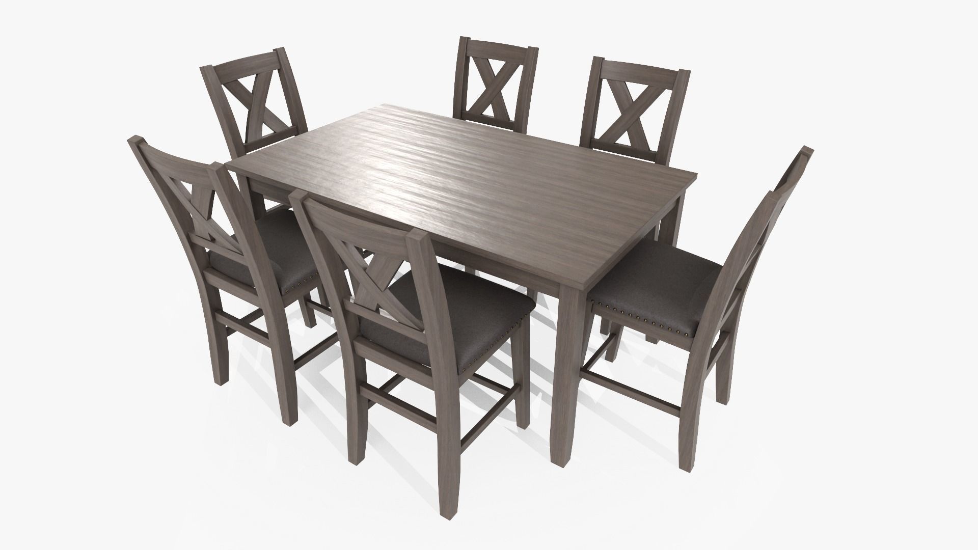 Dining Room Low-poly 3D model_1