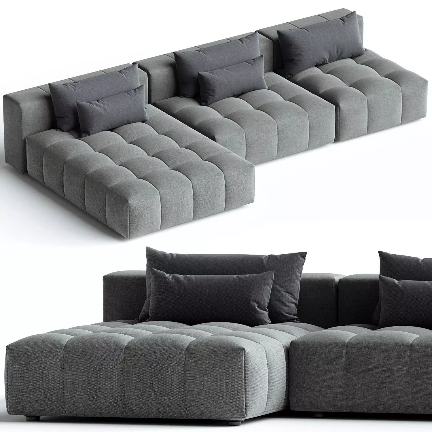 Bubble Soft 330x180cm Modular Sofa 3D model_0