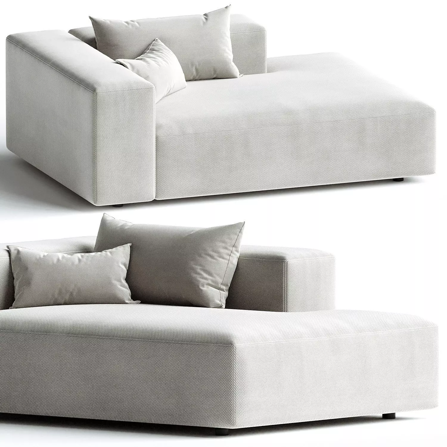 Eleonore chaise longue 120x170cm 3D model_0