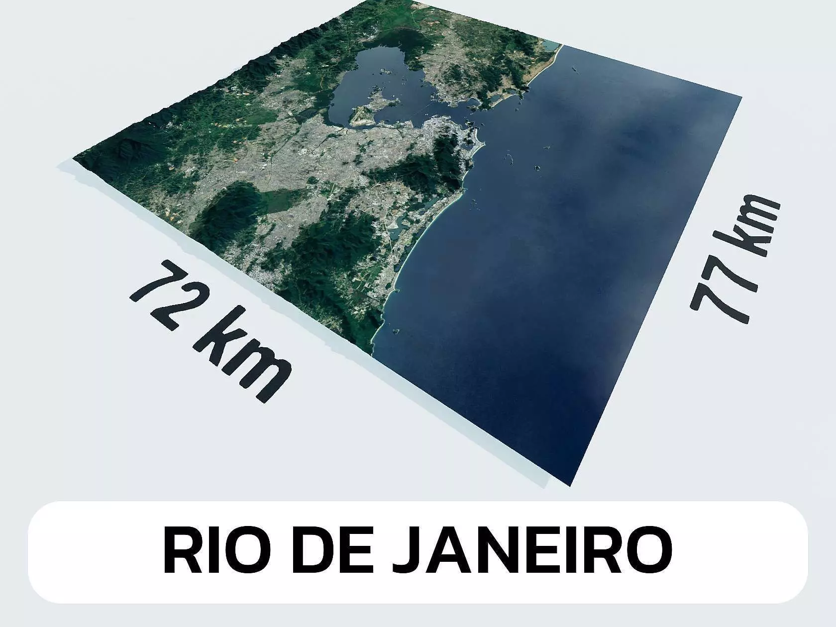 Rio de Janeiro Brazil City Landscape 3D Model 3D model