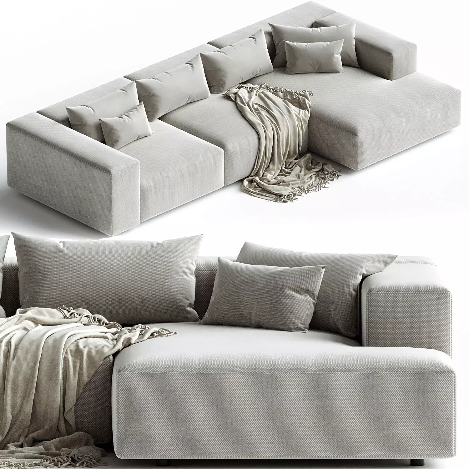 Eleonore 330x170cm modular sofa 3D model_0