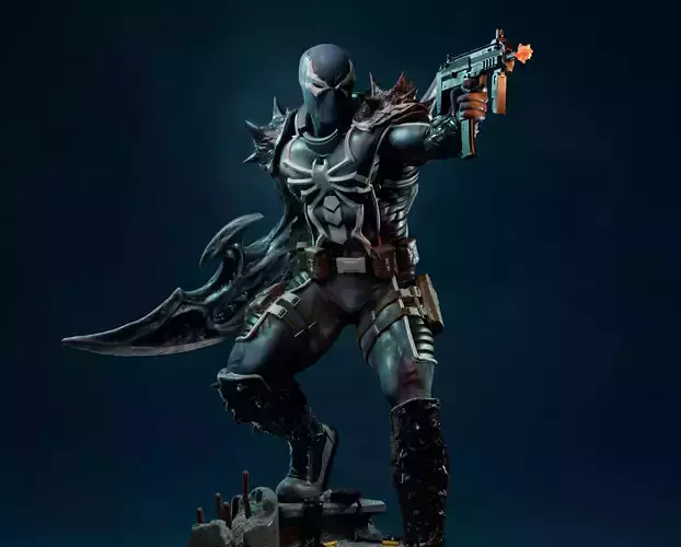 Agent venom statue