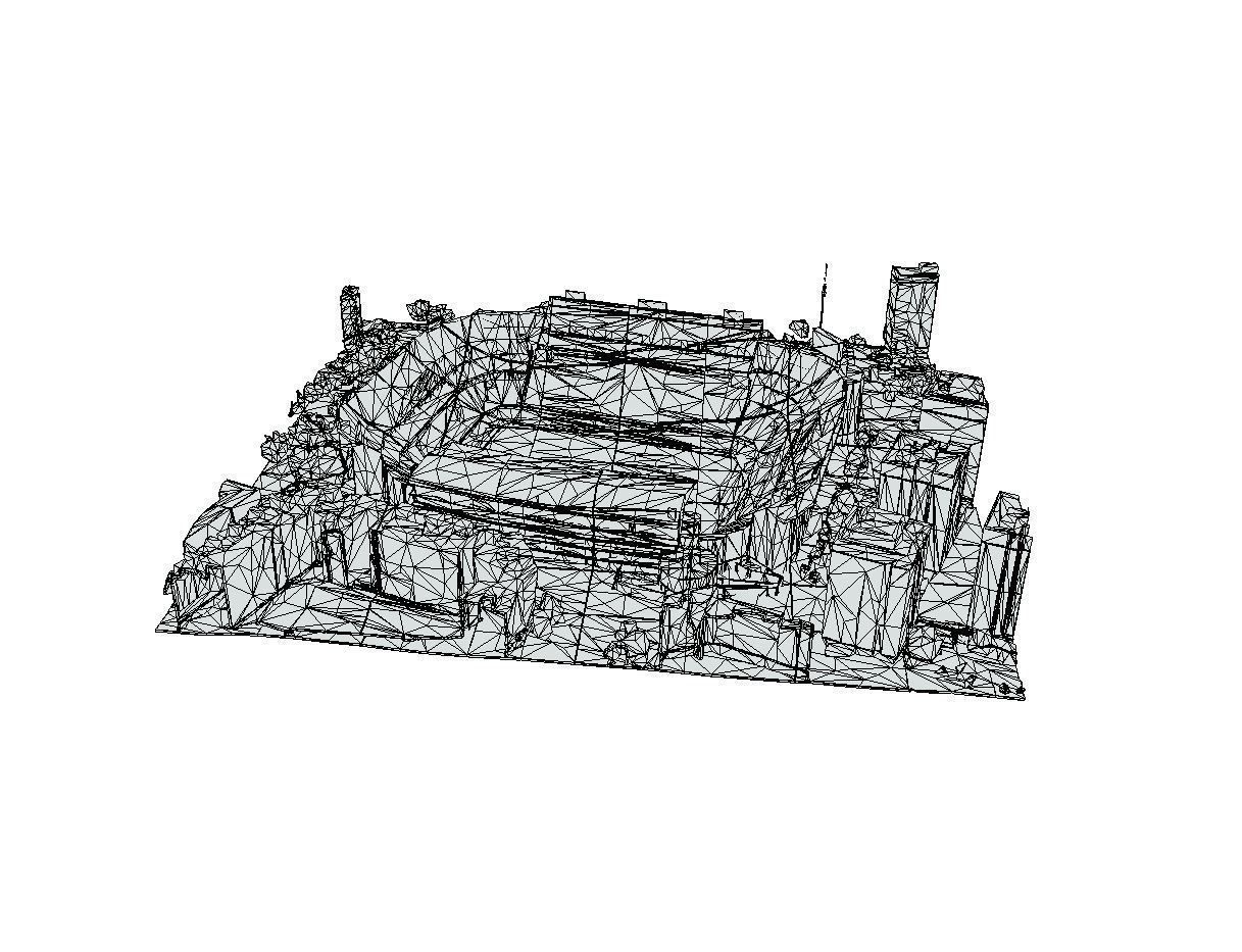 Mestalla stadium - Valencia c f Low-poly 3D model_10