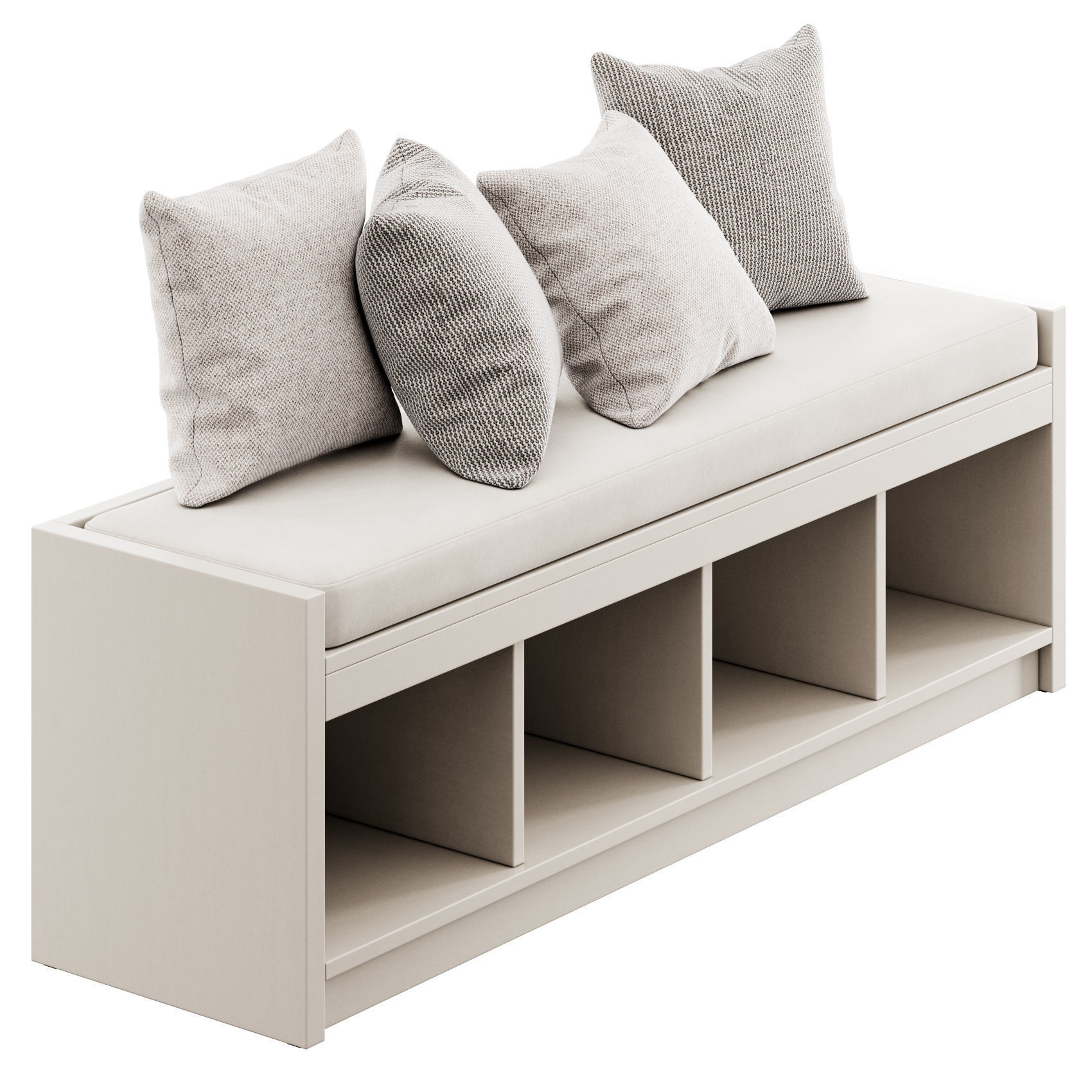 Shoe Storage Bench by Ashley 3D model_3