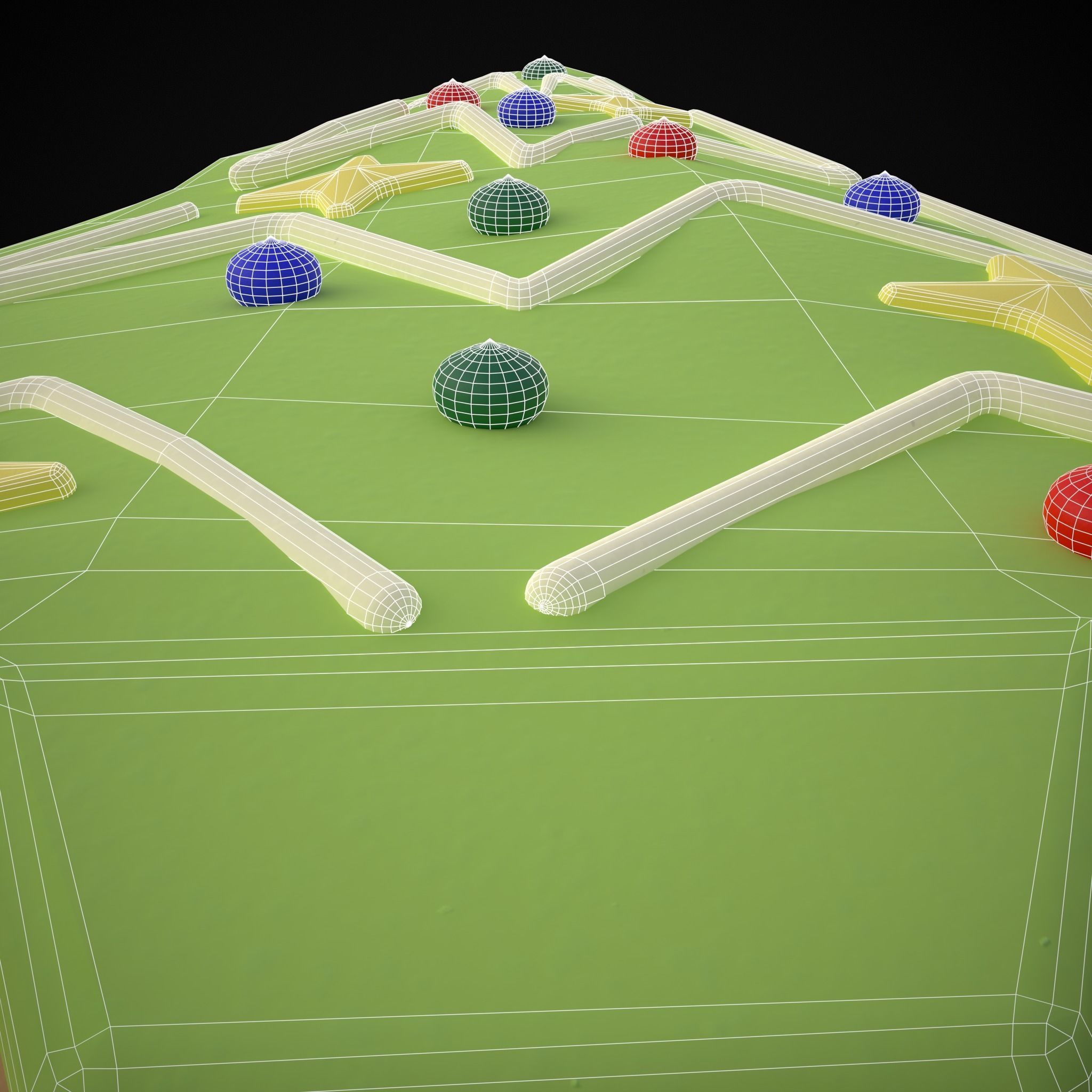 Christmas Tree Cookie Low-poly 3D model_16