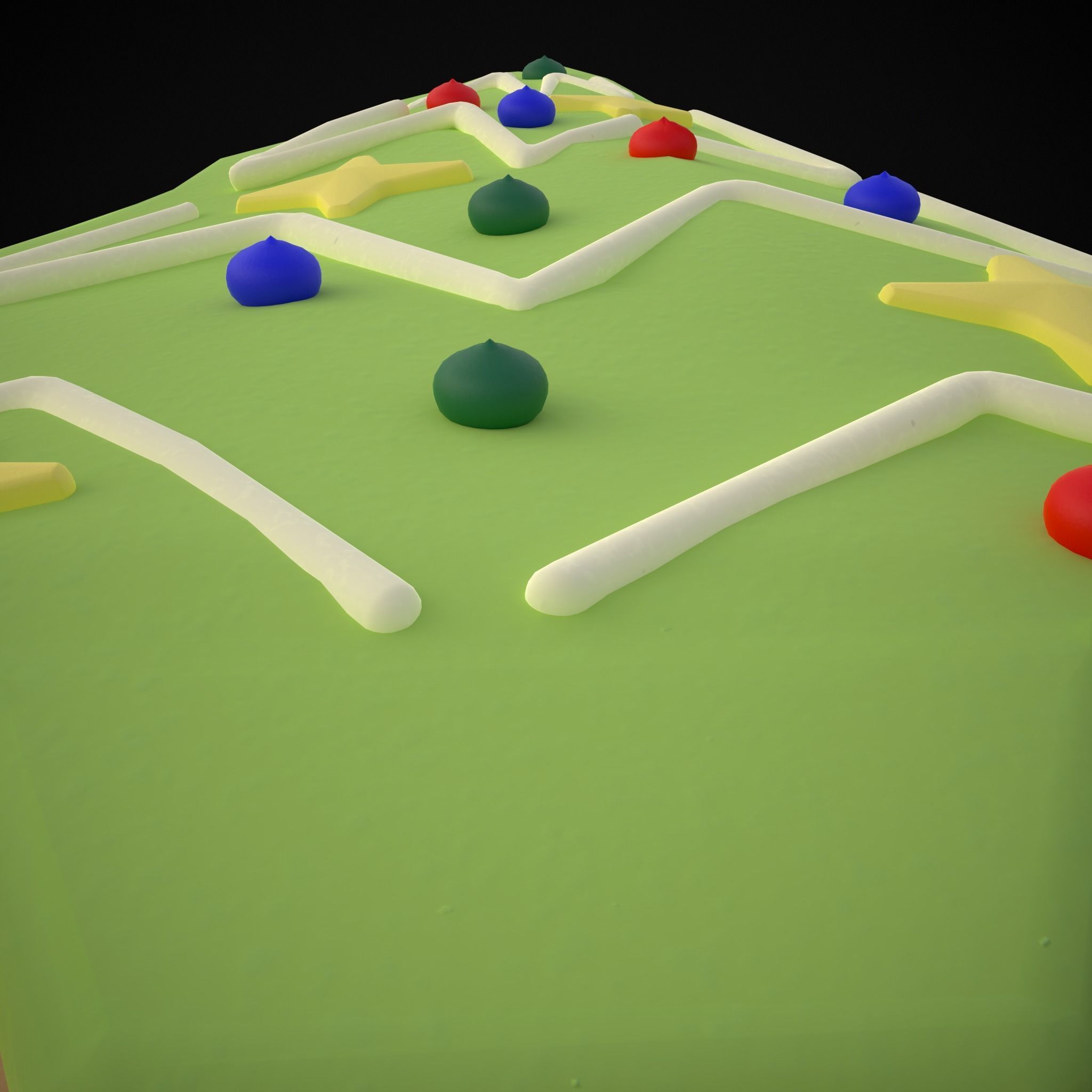 Christmas Tree Cookie Low-poly 3D model_15