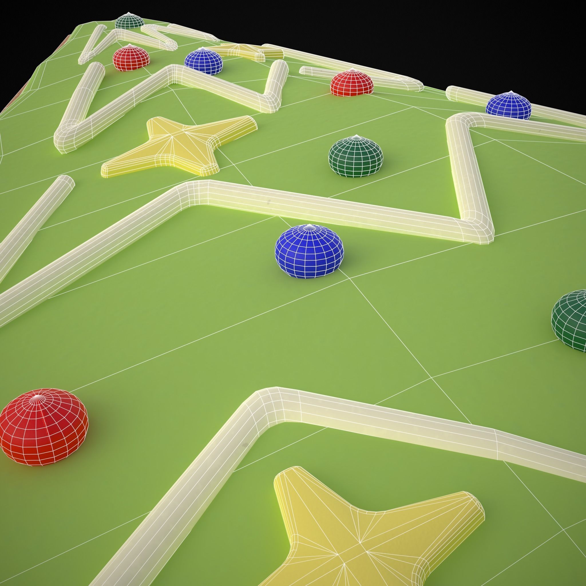 Christmas Tree Cookie Low-poly 3D model_18