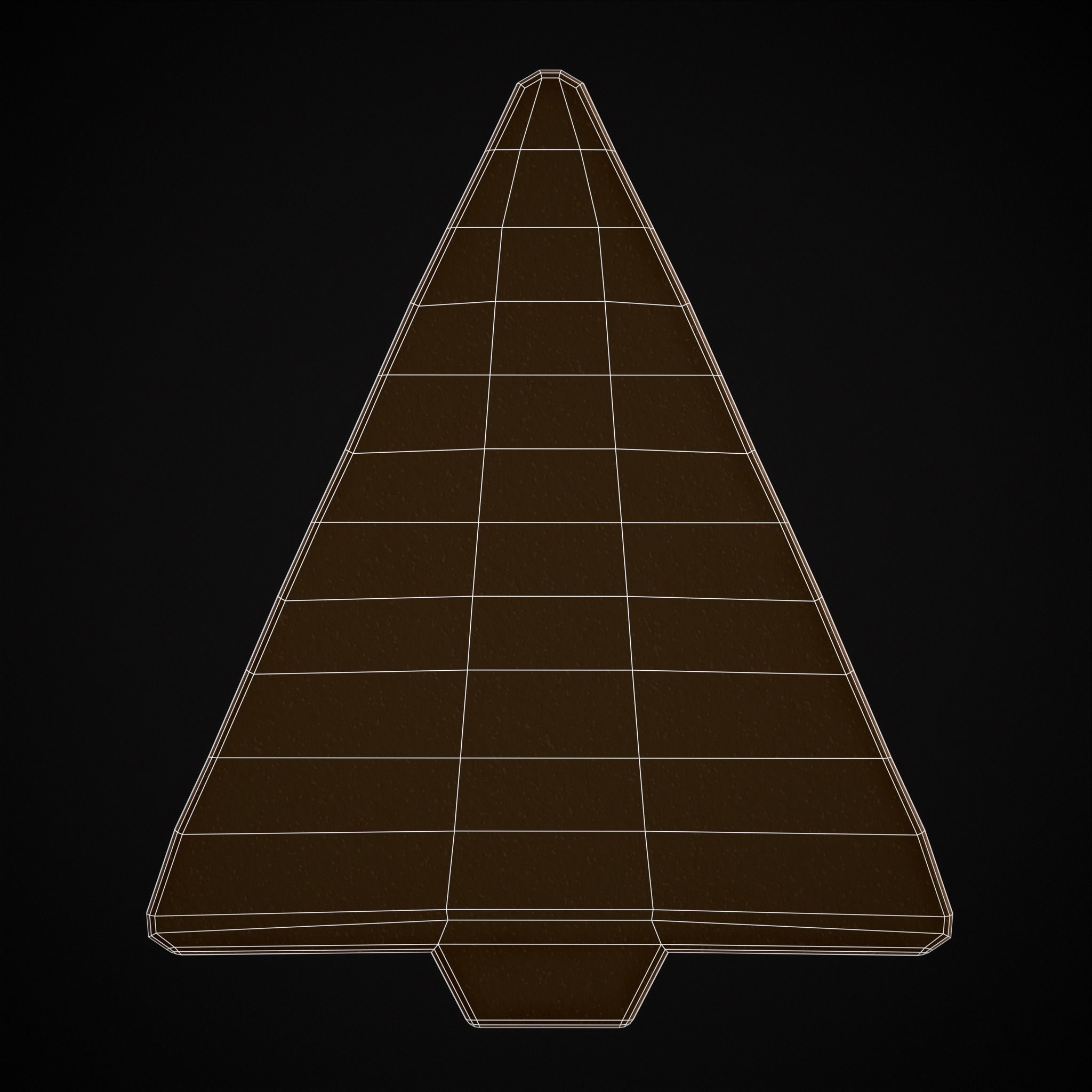 Christmas Tree Cookie Low-poly 3D model_20