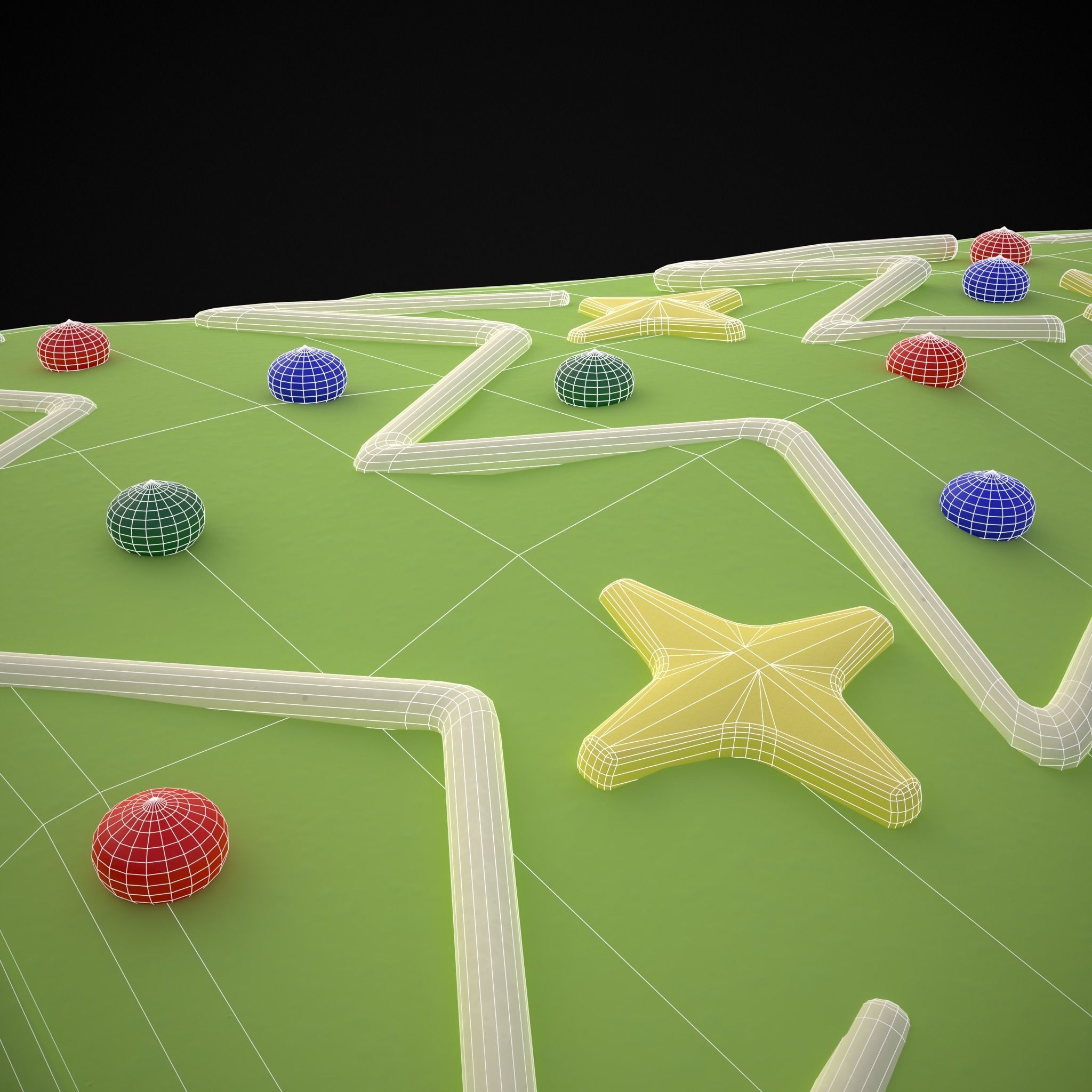 Christmas Tree Cookie Low-poly 3D model_14