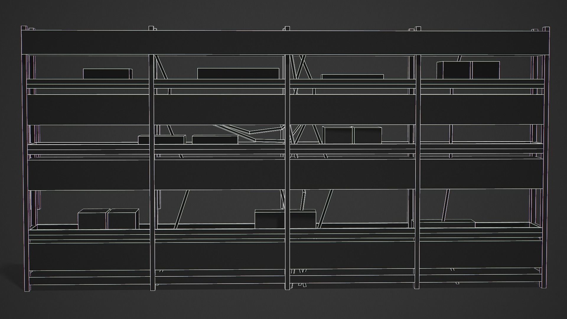 Mining Shelf - Low Poly Mobile Ready Low-poly 3D model_14