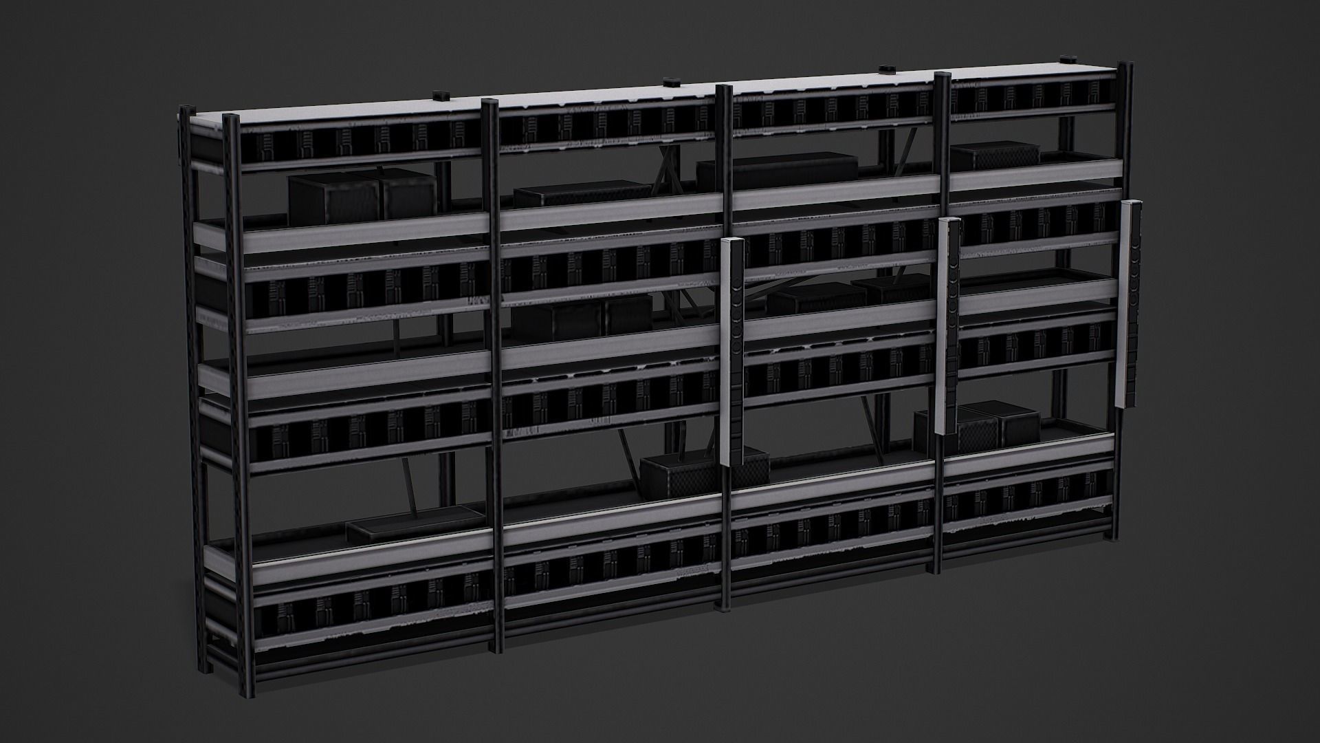 Mining Shelf - Low Poly Mobile Ready Low-poly 3D model_4