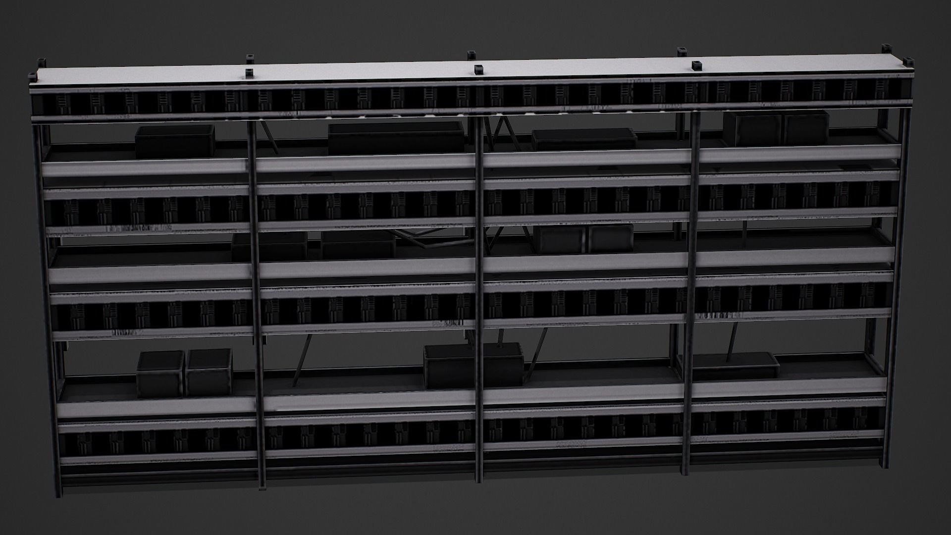 Mining Shelf - Low Poly Mobile Ready Low-poly 3D model_9