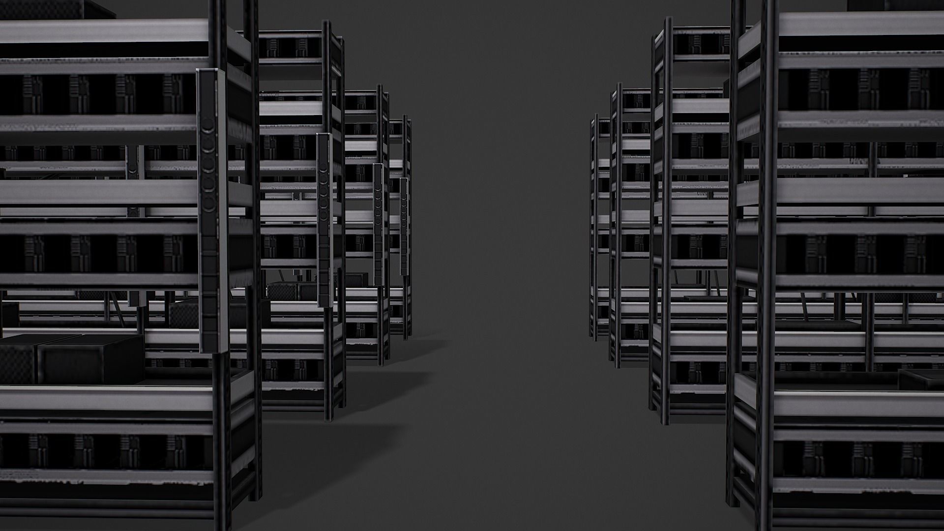 Mining Shelf - Low Poly Mobile Ready Low-poly 3D model_3