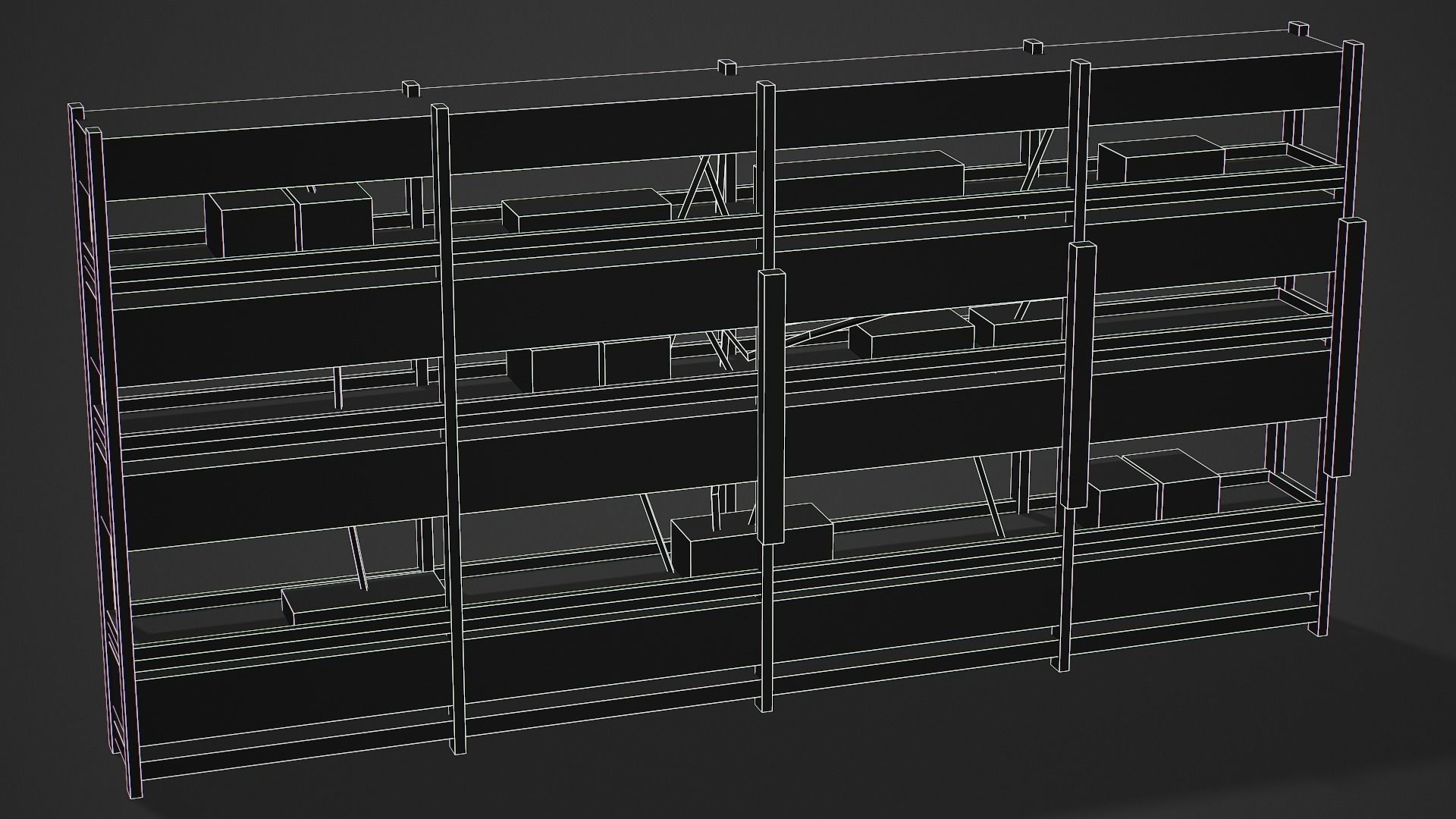 Mining Shelf - Low Poly Mobile Ready Low-poly 3D model_13