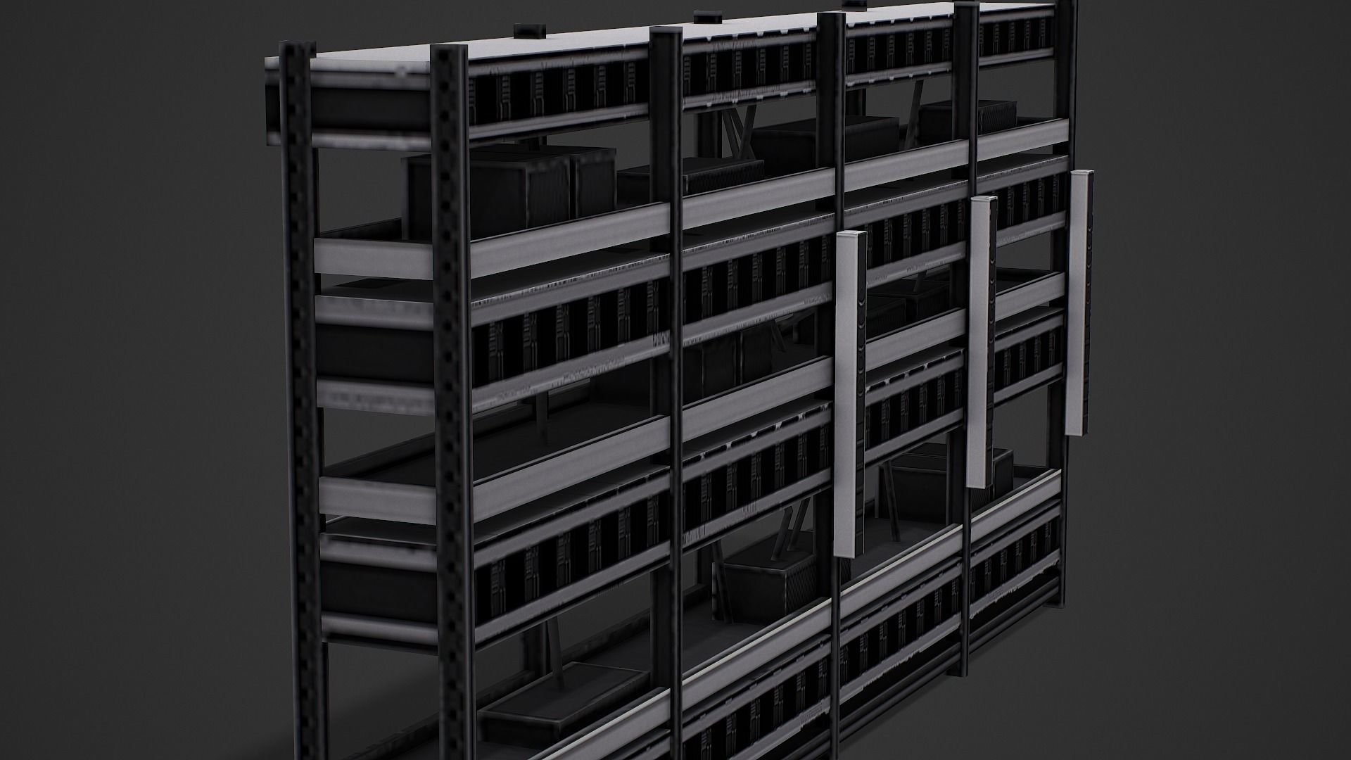 Mining Shelf - Low Poly Mobile Ready Low-poly 3D model_6