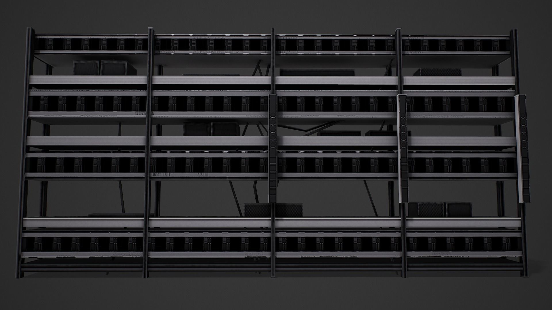 Mining Shelf - Low Poly Mobile Ready Low-poly 3D model_7