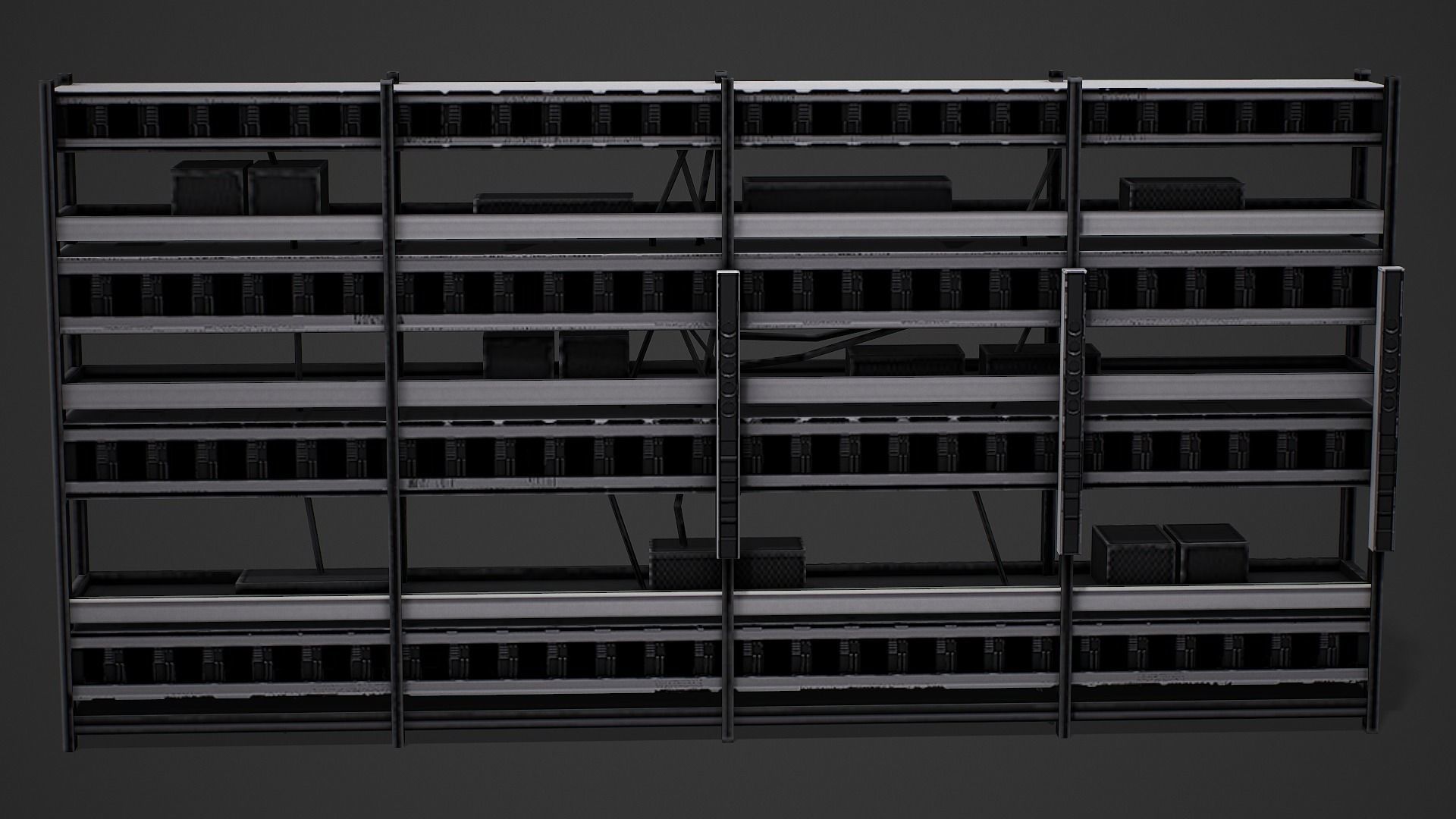 Mining Shelf - Low Poly Mobile Ready Low-poly 3D model_5